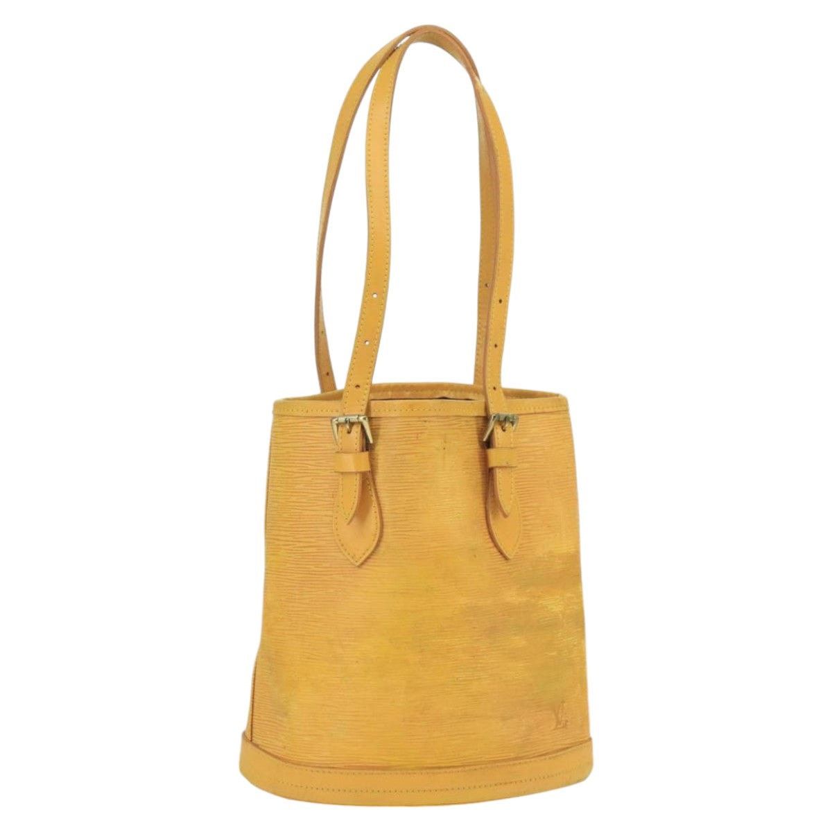Louis Vuitton LOUIS VUITTON Epi Bucket PM Shoulder Bag Spo Yellow Size ONE SIZE - 1 Thumbnail