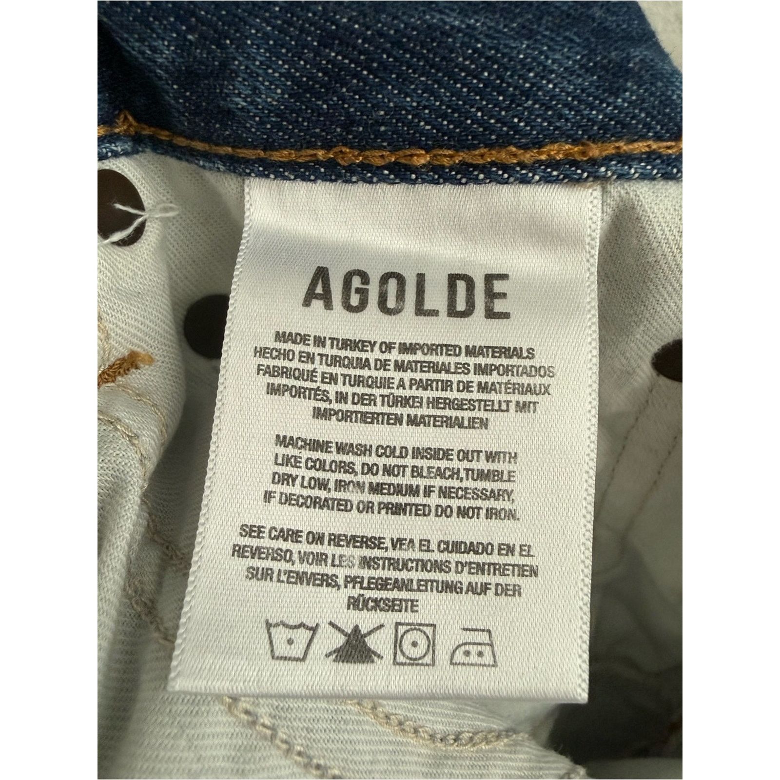 Agolde Agolde 90s Pinch In Range High-Rise Straight Leg Jeans Size 27" / US 4 / IT 40 - 4 Thumbnail
