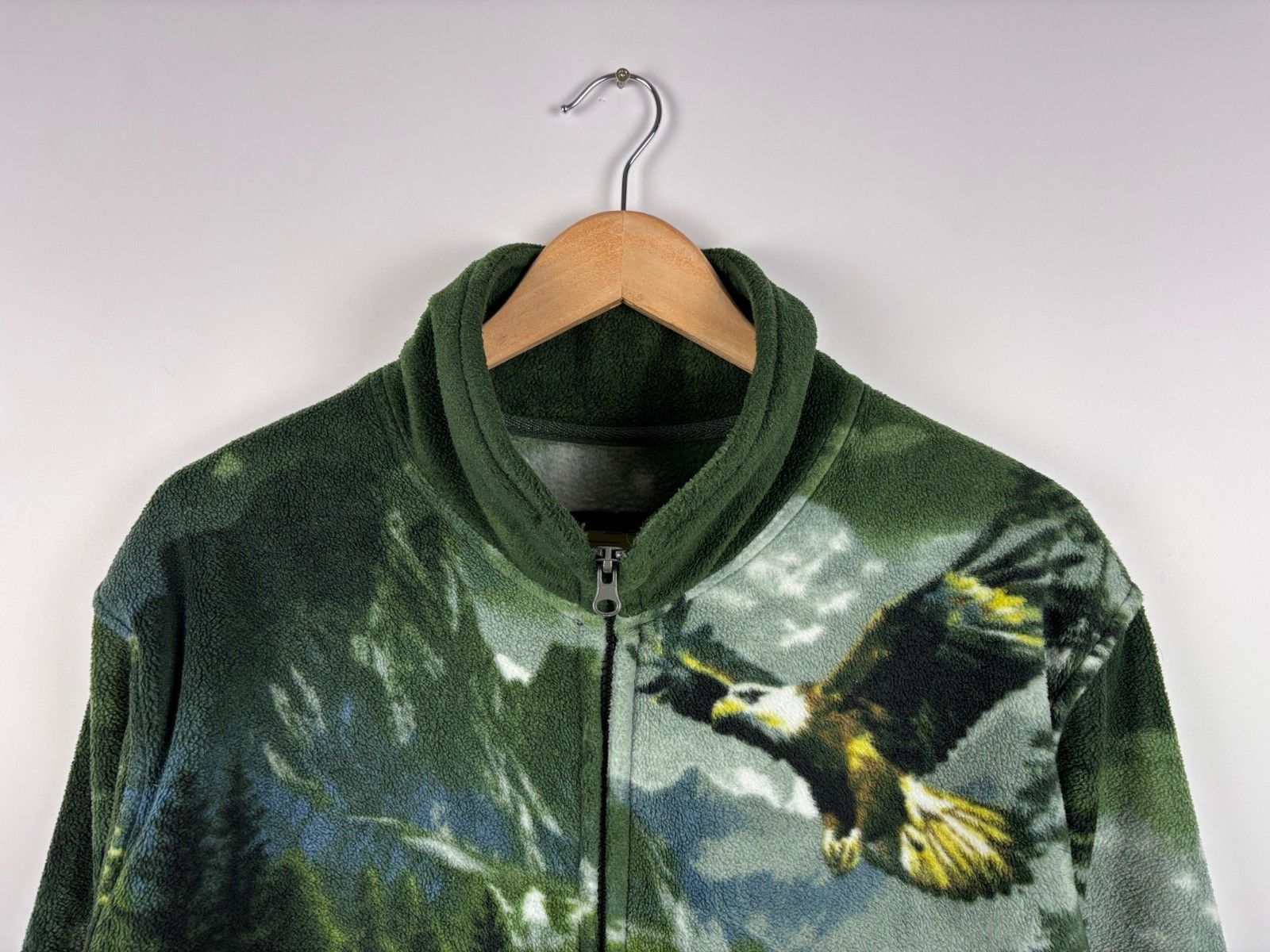 Other Atlas For Men Mountain Wolf Eagle Fleece Sweater M Size US M / EU 48-50 / 2 - 2 Thumbnail