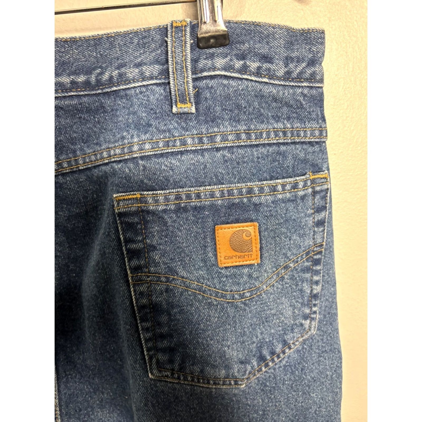 Carhartt Carhartt Jeans Denim Relaxed Fit 36x29 Blue 5-Pocket Lined Work USA 90s 2000s Mens Size US 36 / EU 52 - 2 Thumbnail