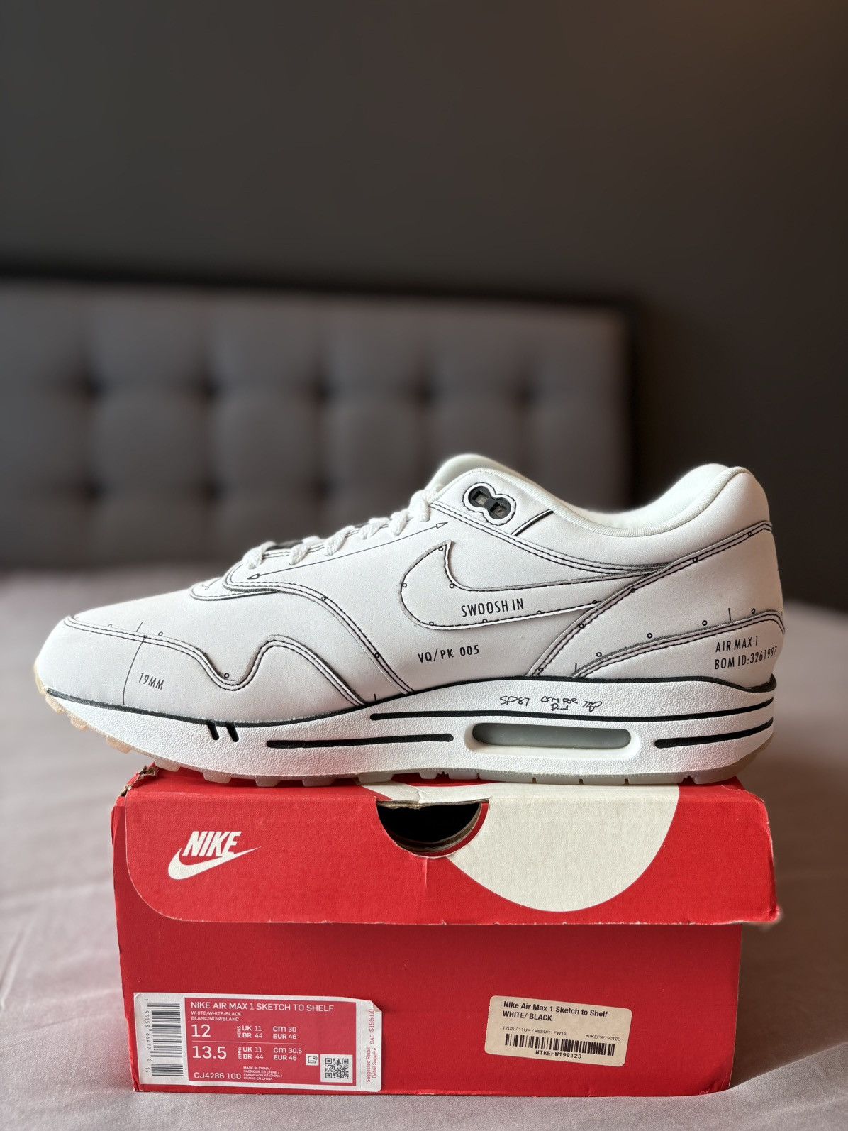 Nike Air Max 1 Sketch to Shelf Size US 12 / EU 45 - 5 Thumbnail
