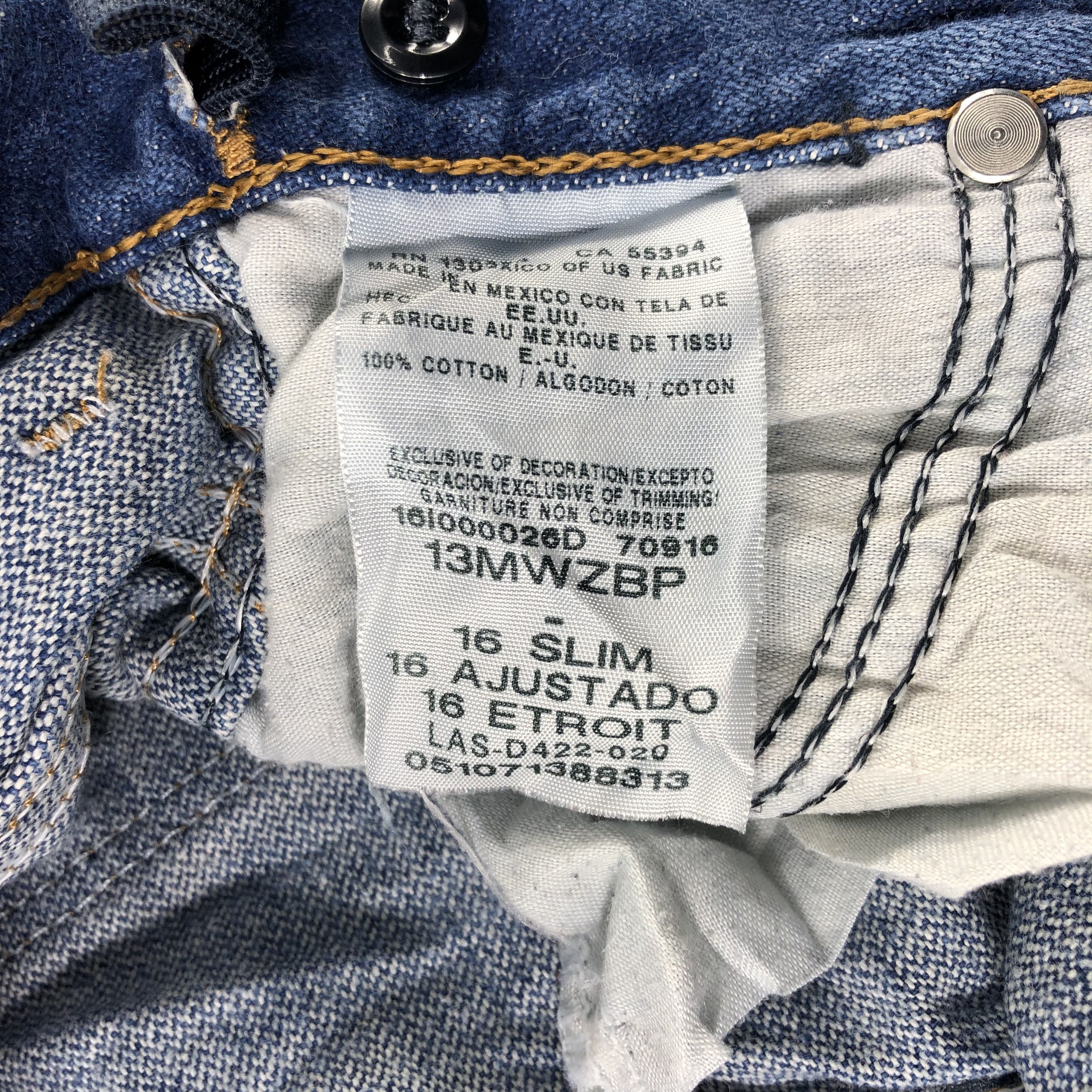 Vintage Vintage Blue Wash Wrangler Jeans-J2597 Size US 26 / EU 42 - 11 Thumbnail