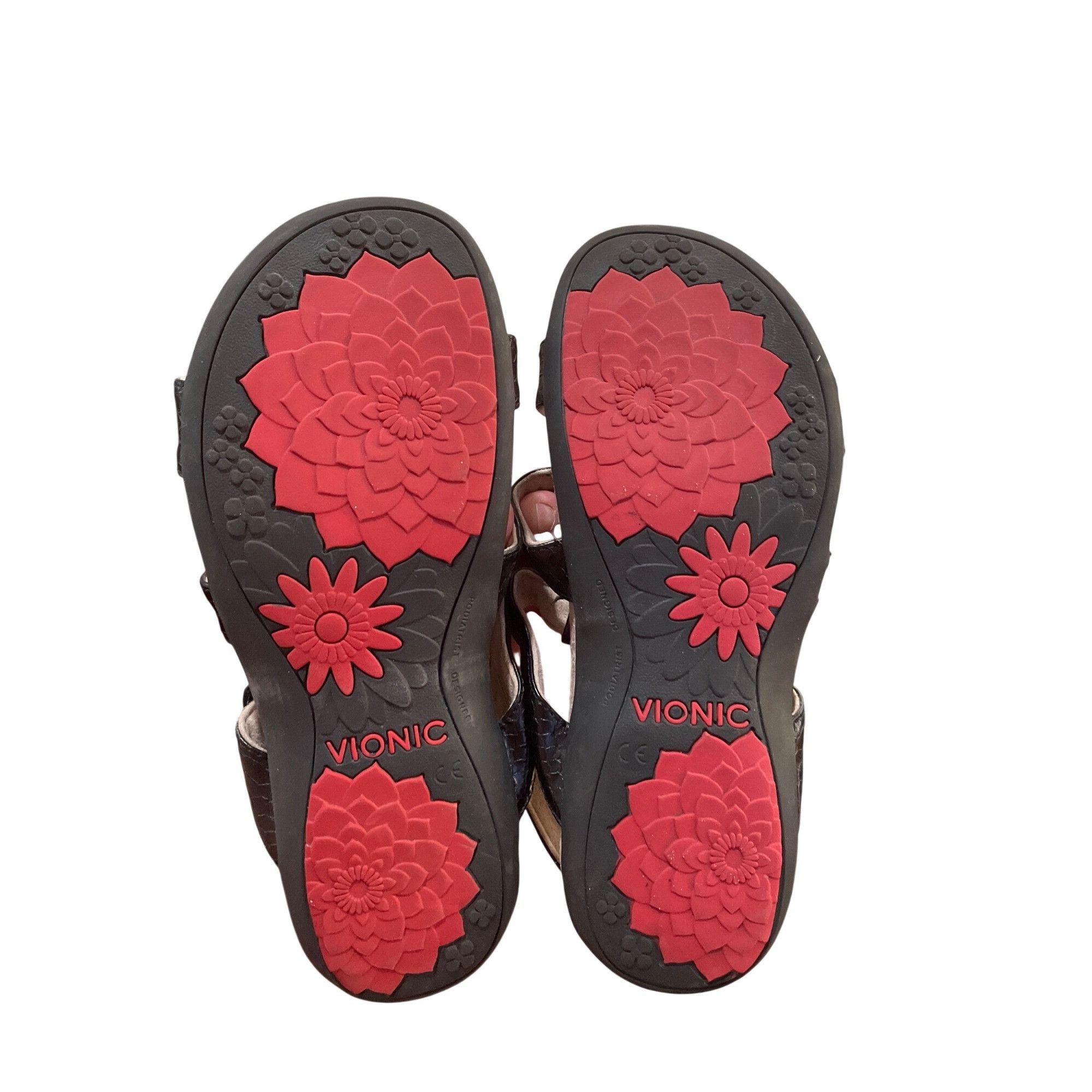 Vionic Vionic wms black leather slip hook attach open toe sandals s Size US 7 / IT 37 - 5 Thumbnail