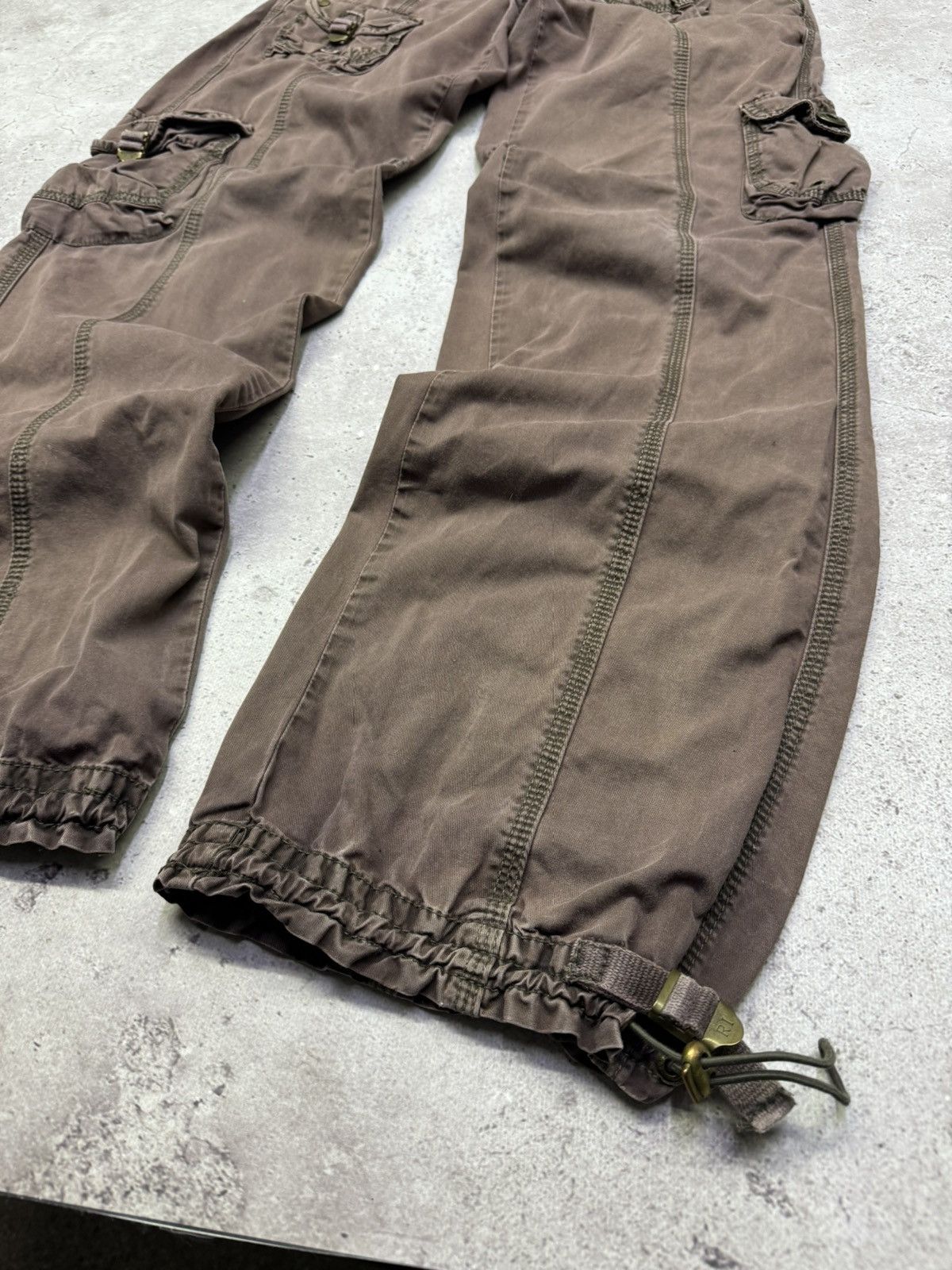Le Grande Bleu (L.G.B.) Vintage 00s Multi-pocket Faded Pants Size US 30 / EU 46 - 4 Thumbnail