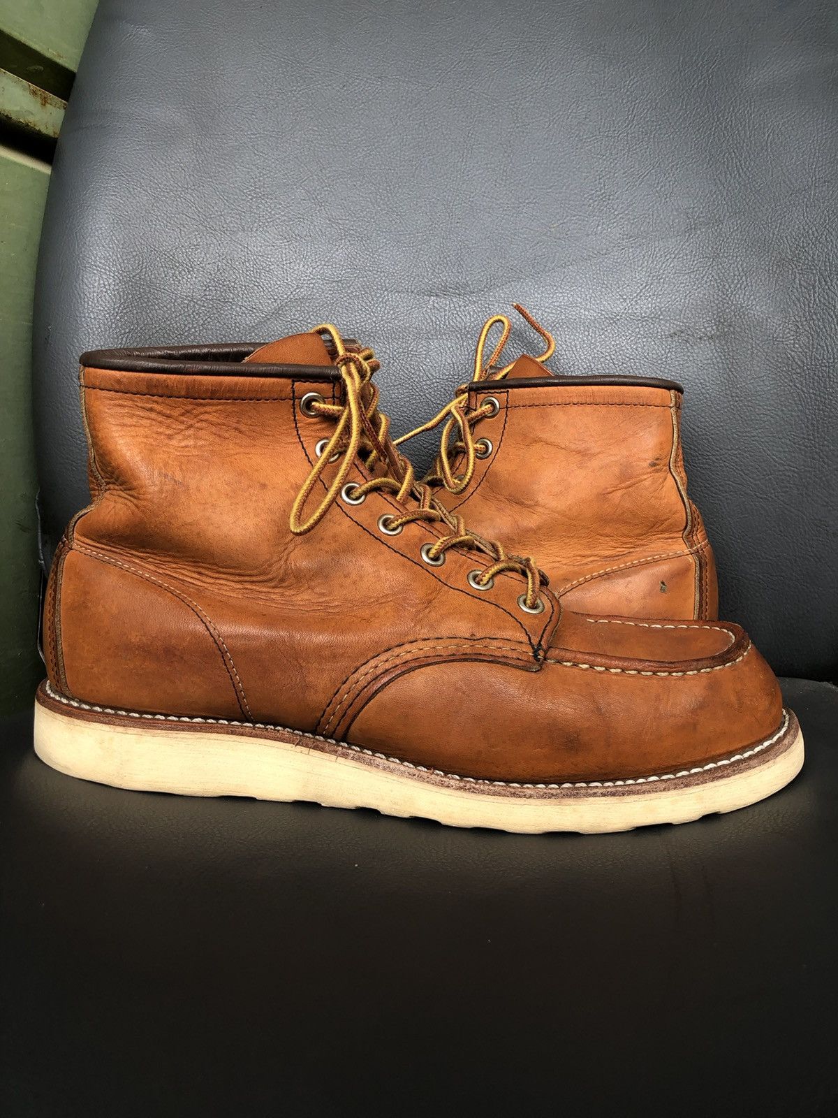 Red Wing Red Wing 875 Moc Toe Men’s Boots Size US8.5 UK7.5 Made In 🇺🇸 Size US 8.5 / EU 41-42 - 7 Thumbnail