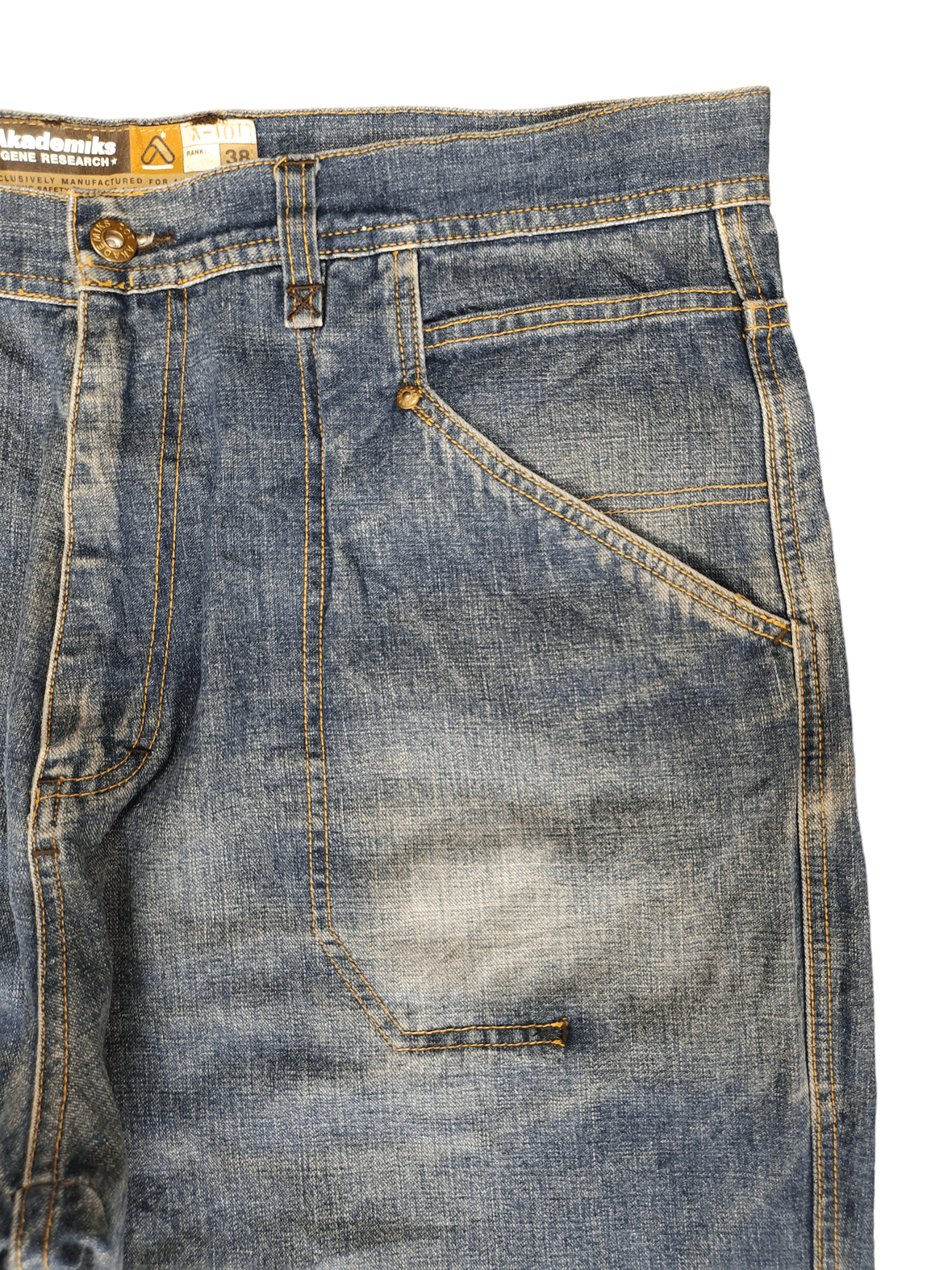 Akademiks Baggy Jeans Akademiks 'Gene Research' Printed Knee Wide Leg Size US 38 / EU 54 - 3 Thumbnail