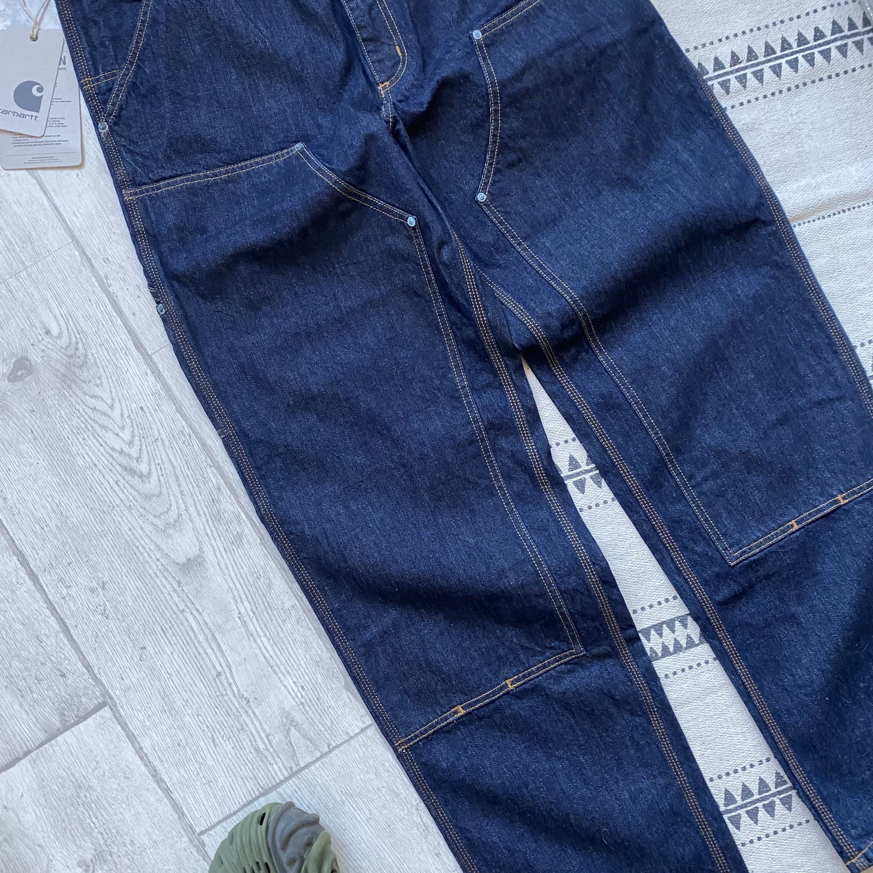 Carhartt 👖Worker Carhartt double knee jeans 13oz Workwear Skater Size US 32 / EU 48 - 4 Thumbnail
