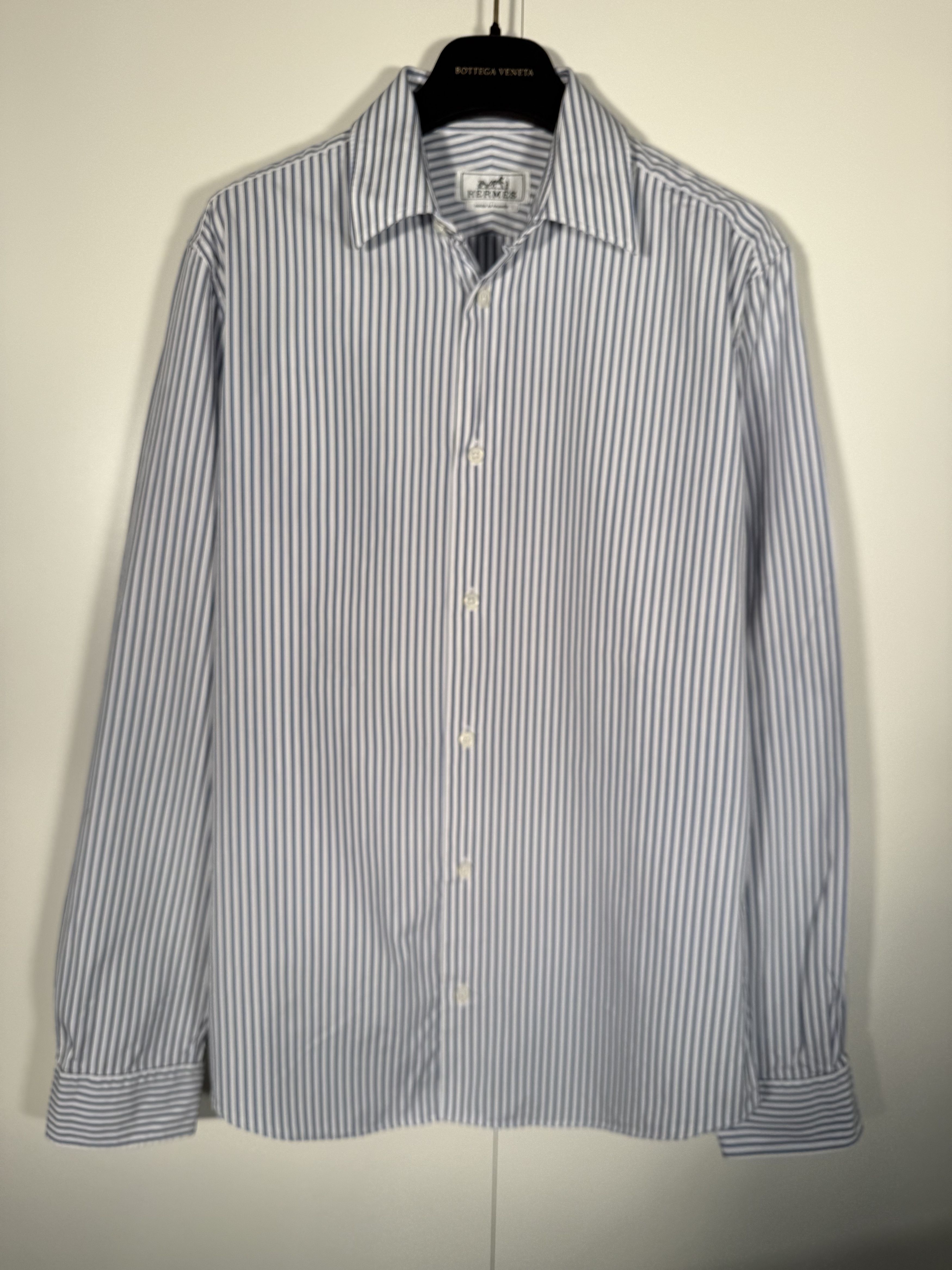 Hermes HERMÈS – Fitted Shirt with Faubourg Collar (€500) Size US S / EU 44-46 / 1 - 1 Thumbnail