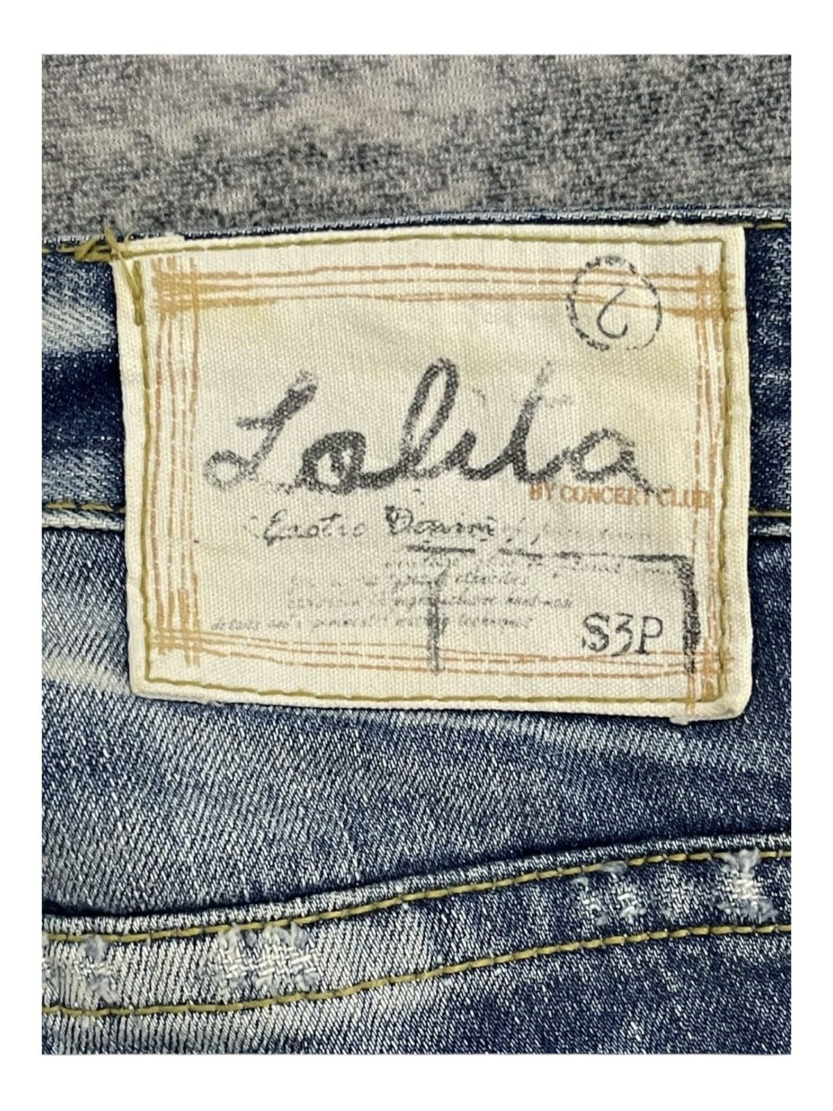 Japanese Brand Lolita Jeans by Concert Club Y2K Distressed Flared Denim Size US 31 - 13 Thumbnail