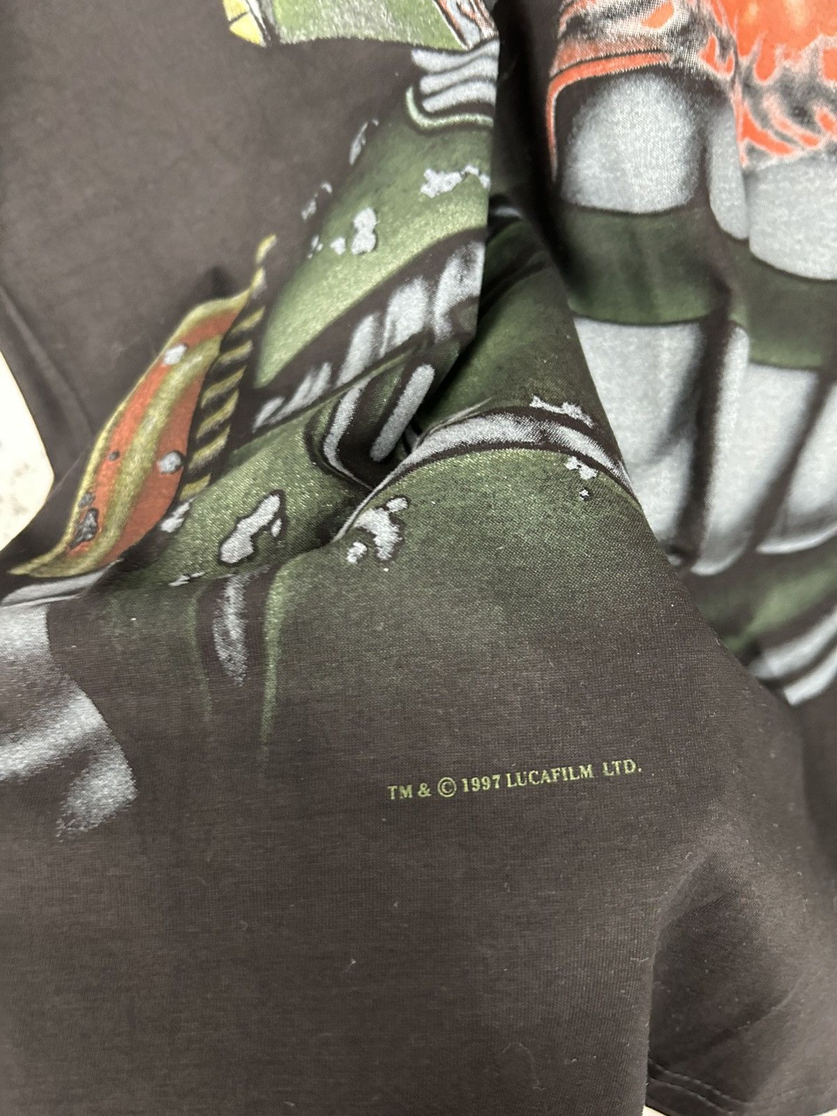 Star Wars Vintage Boba Fett 90s Star Wars Movie Graphic Tee Rare Hype Size US XL / EU 56 / 4 - 4 Thumbnail