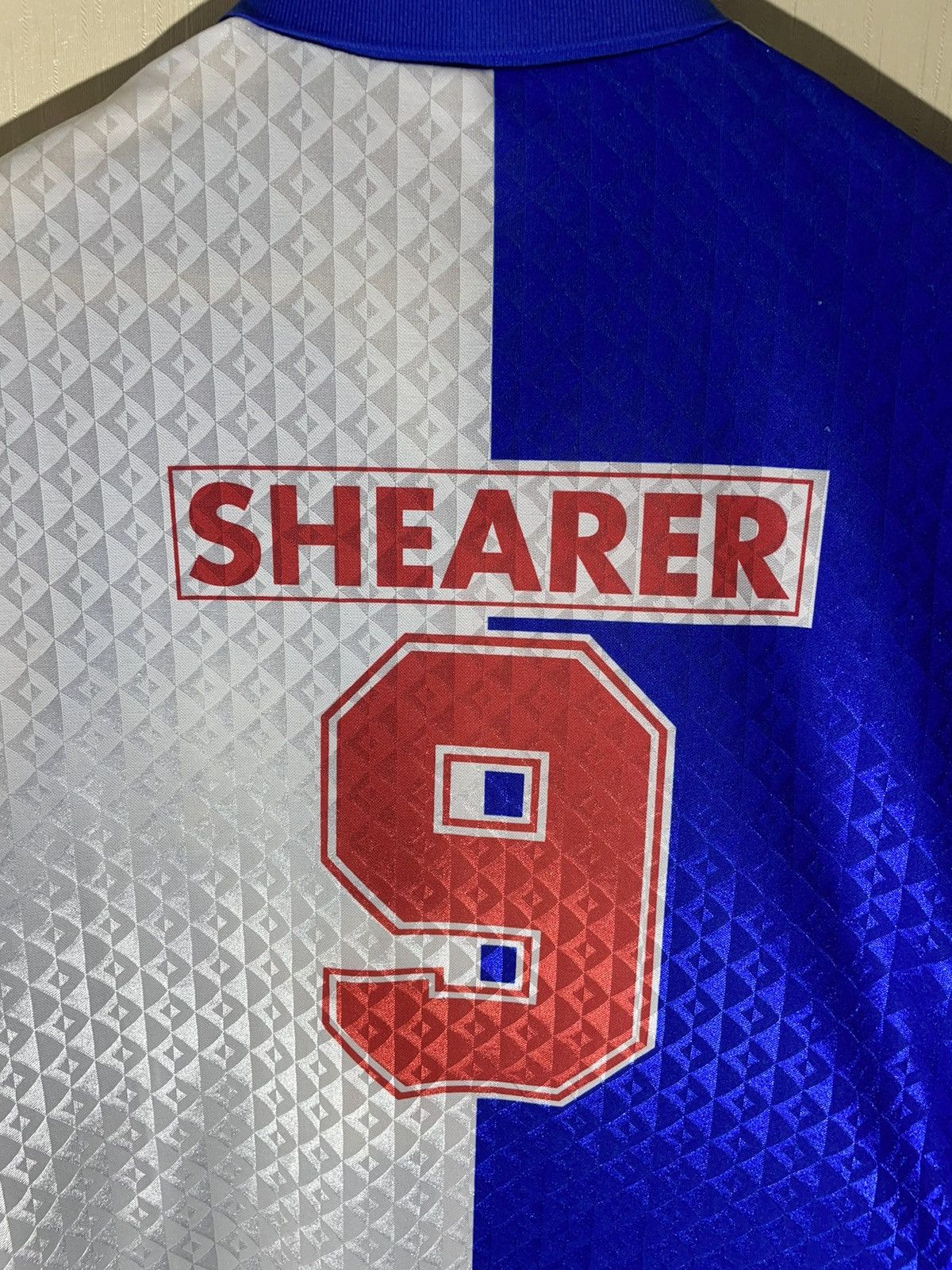 Vintage Blackburn Rovers Shearer #9 vintage blokecore jersey Size US XXL / EU 58 / 5 - 10 Thumbnail