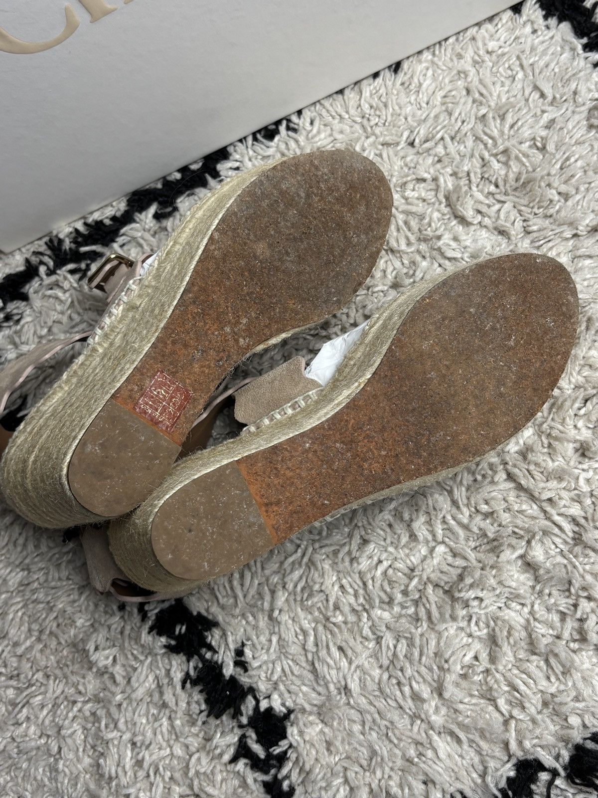 Chloe Chloe Lauren Suede Wedge Sandals Espadrilles Size US 9 / IT 39 - 10 Thumbnail