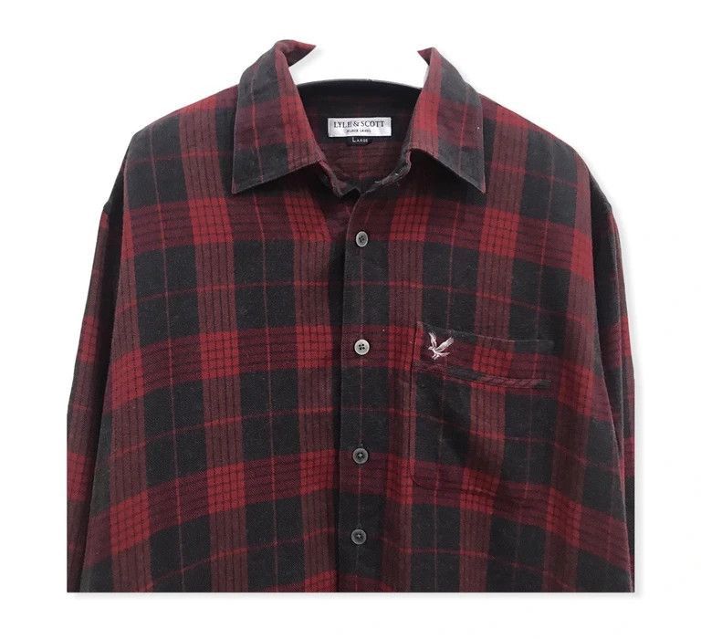 Lyle & Scott Vintage Lyle & Scott Flannel Shirt Size US L / EU 52-54 / 3 - 2 Thumbnail