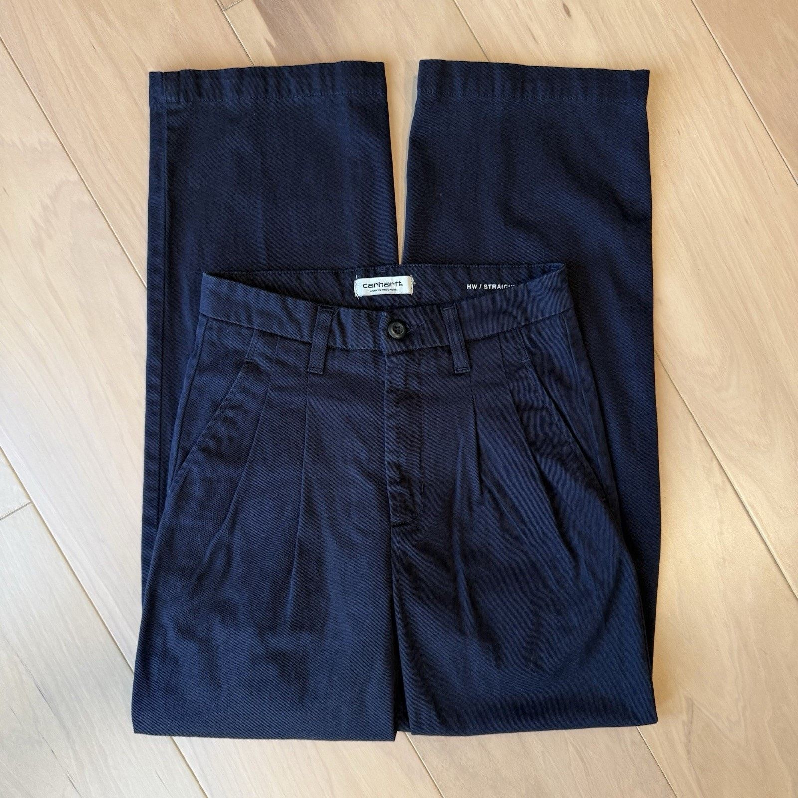 Carhartt Wip Carhartt WIP Cara Pants W 25 Blue High Waisted Straight Size 25" / US 0 / IT 36 - 2 Thumbnail