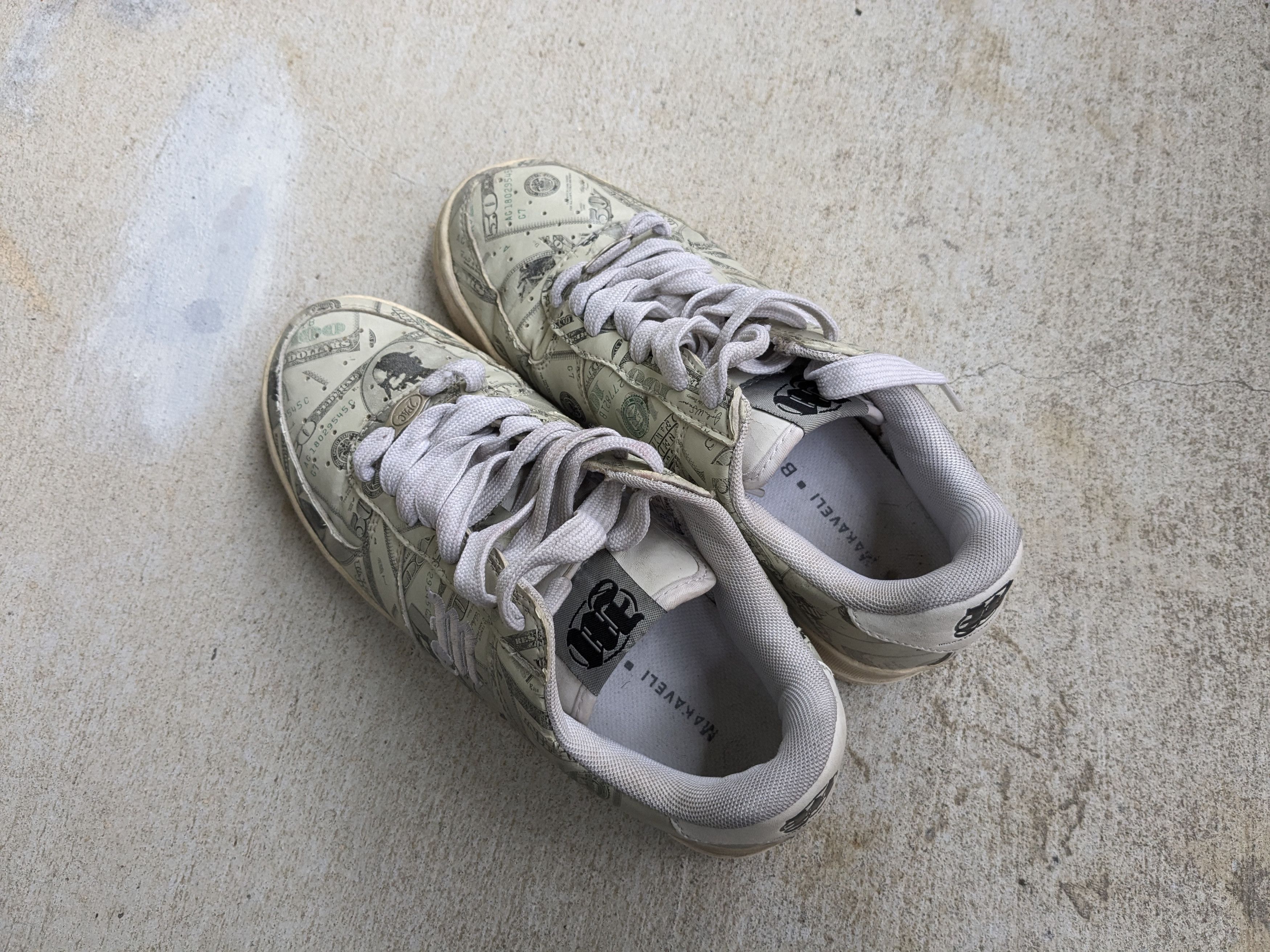 Makaveli Vintage Makaveli Tupac Shakur 8.5 Dollar Bill Size US 8.5 / EU 41-42 - 16 Thumbnail