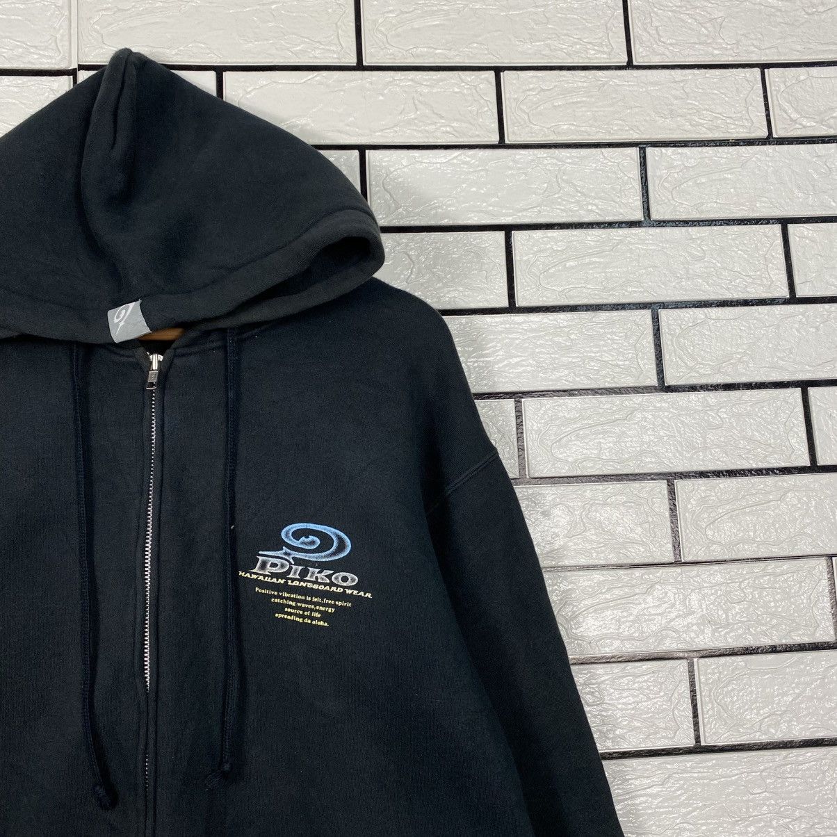 Japanese Brand 📌Vintage Bomber Jacket Zipper Hoodie Piko Hawaii Big Logo Size US XL / EU 56 / 4 - 7 Thumbnail