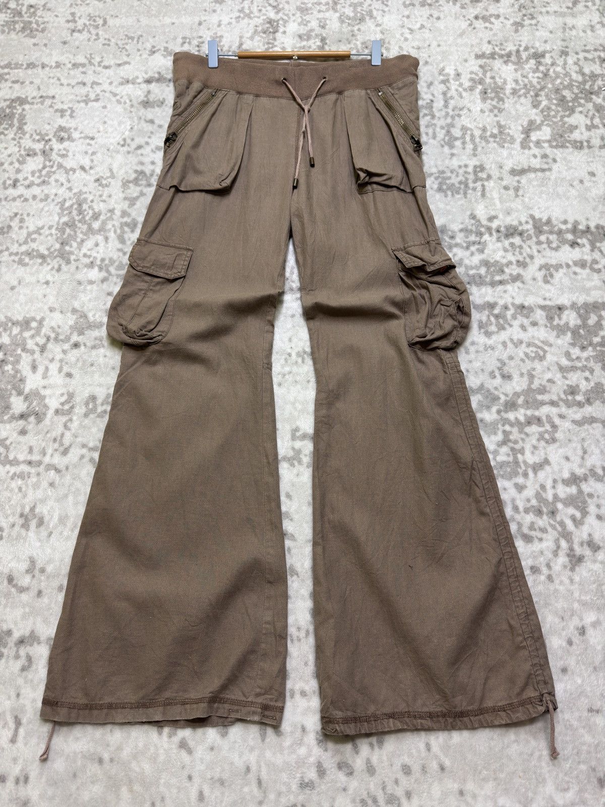 GOA G.O.A Japan Iconic 3D fringe Pocket Flare Distressed pants Size US 34 / EU 50 - 1 Thumbnail