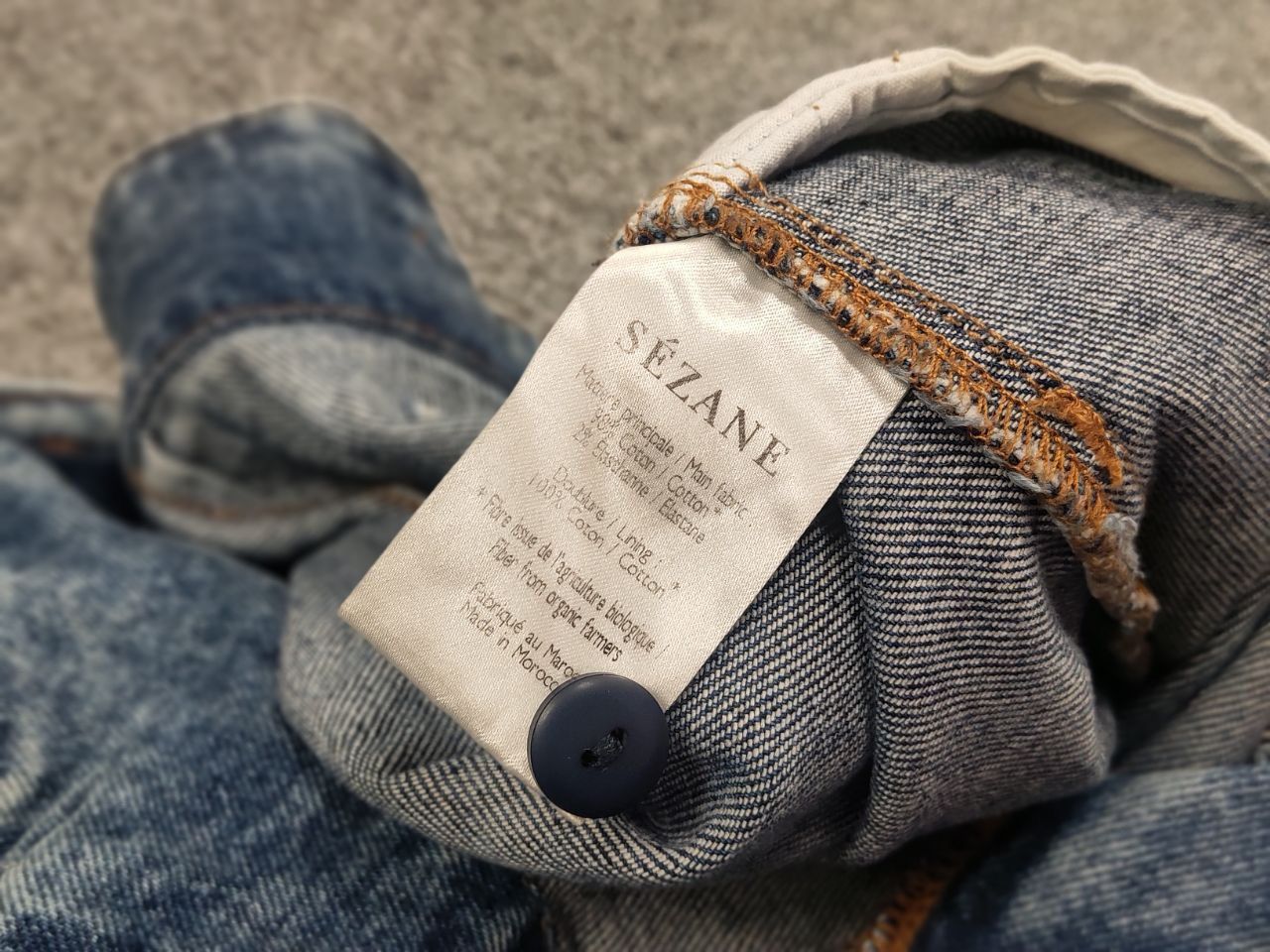 Sezane Sezane rue saint fiacre Paris Design Ankle belt Denim Jeans Size 36" / US 14 / IT 50 - 15 Thumbnail