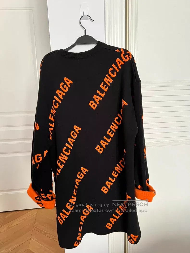 Balenciaga Balenciaga All Logo Printed Sweater XS Size US XS / EU 42 / 0 - 2 Thumbnail