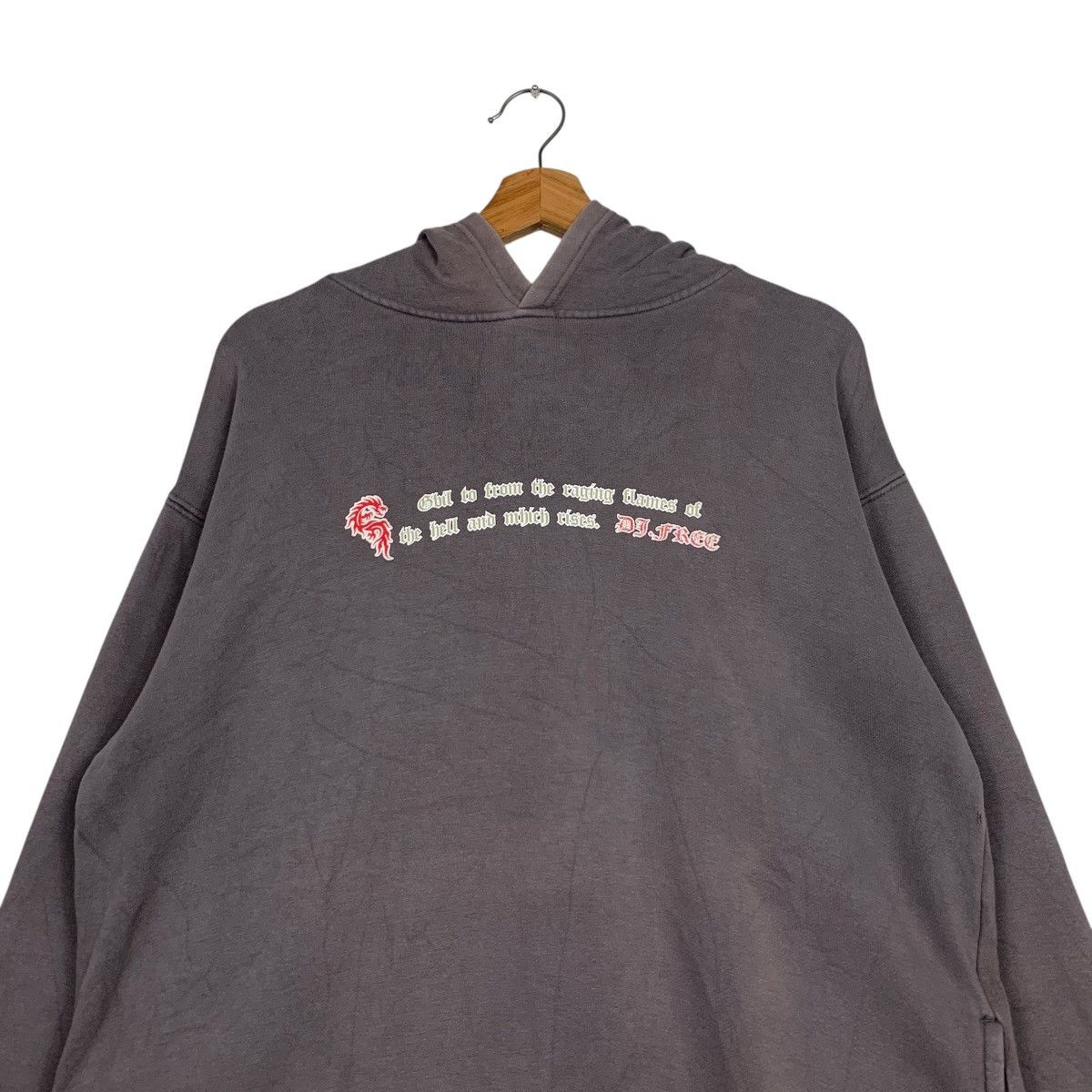 Japanese Brand DJ FREE Control The World Big Logo Hoodies #2215-C98 Size US M / EU 48-50 / 2 - 8 Thumbnail