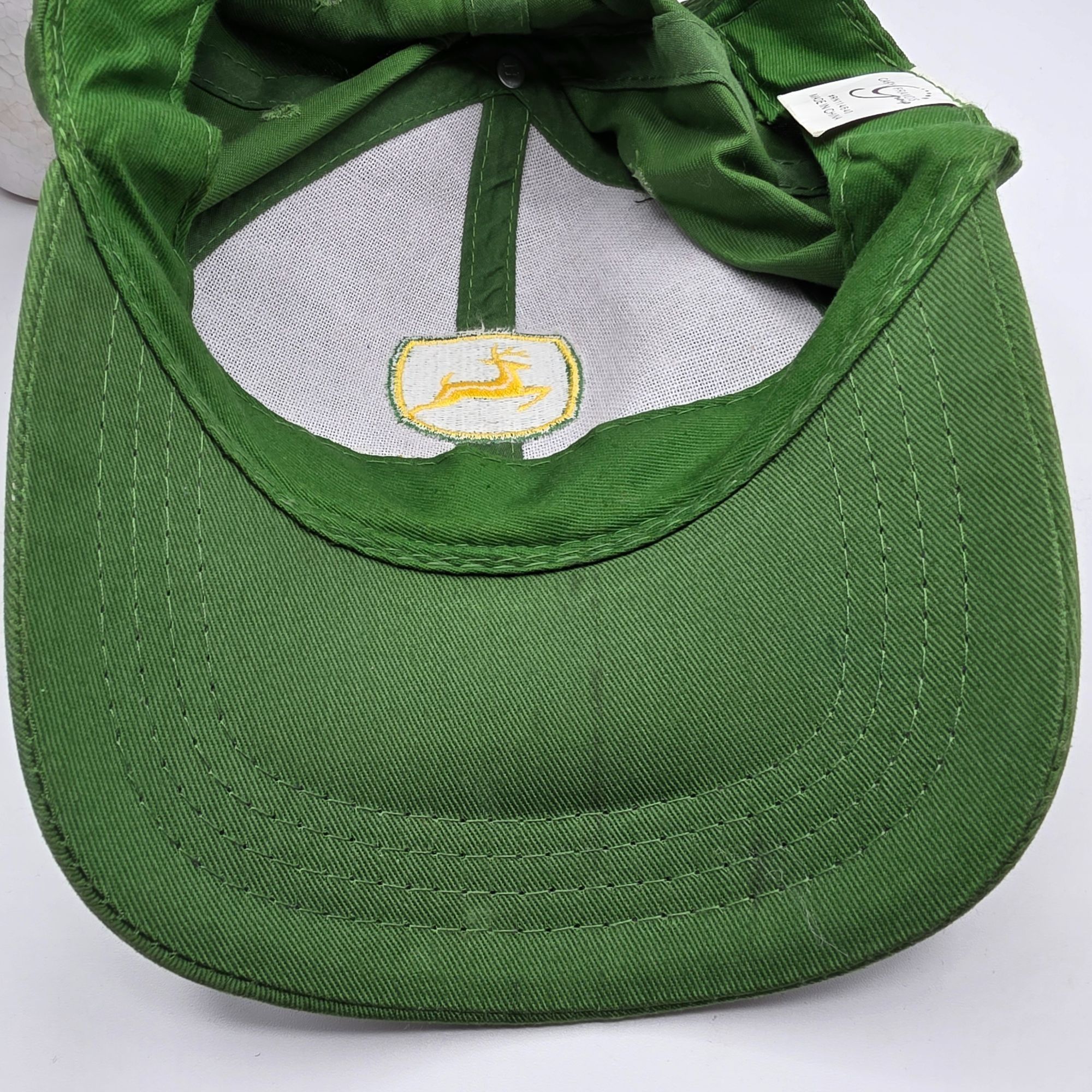 John Deere John Deere Snapback Hat Green Adjustable Embroidered Logo Ad Size ONE SIZE - 8 Thumbnail