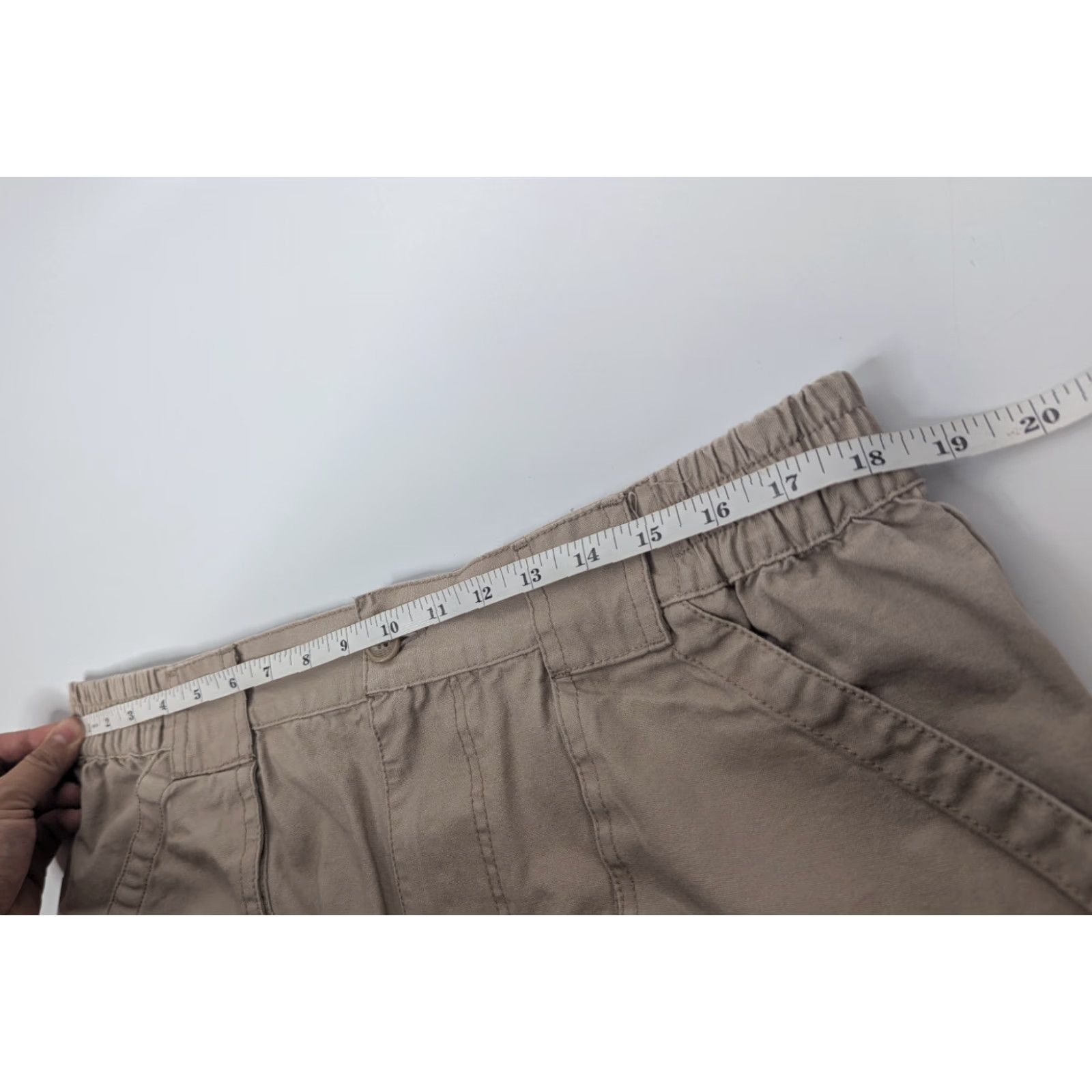 Etro Guide Gear Cargo Shorts Men Beige Hiking Cargo Pocket 36 Canvas Cotton Regular Front Belt Loops Outdoor Vintage? No Size US 36 / EU 52 - 5 Thumbnail