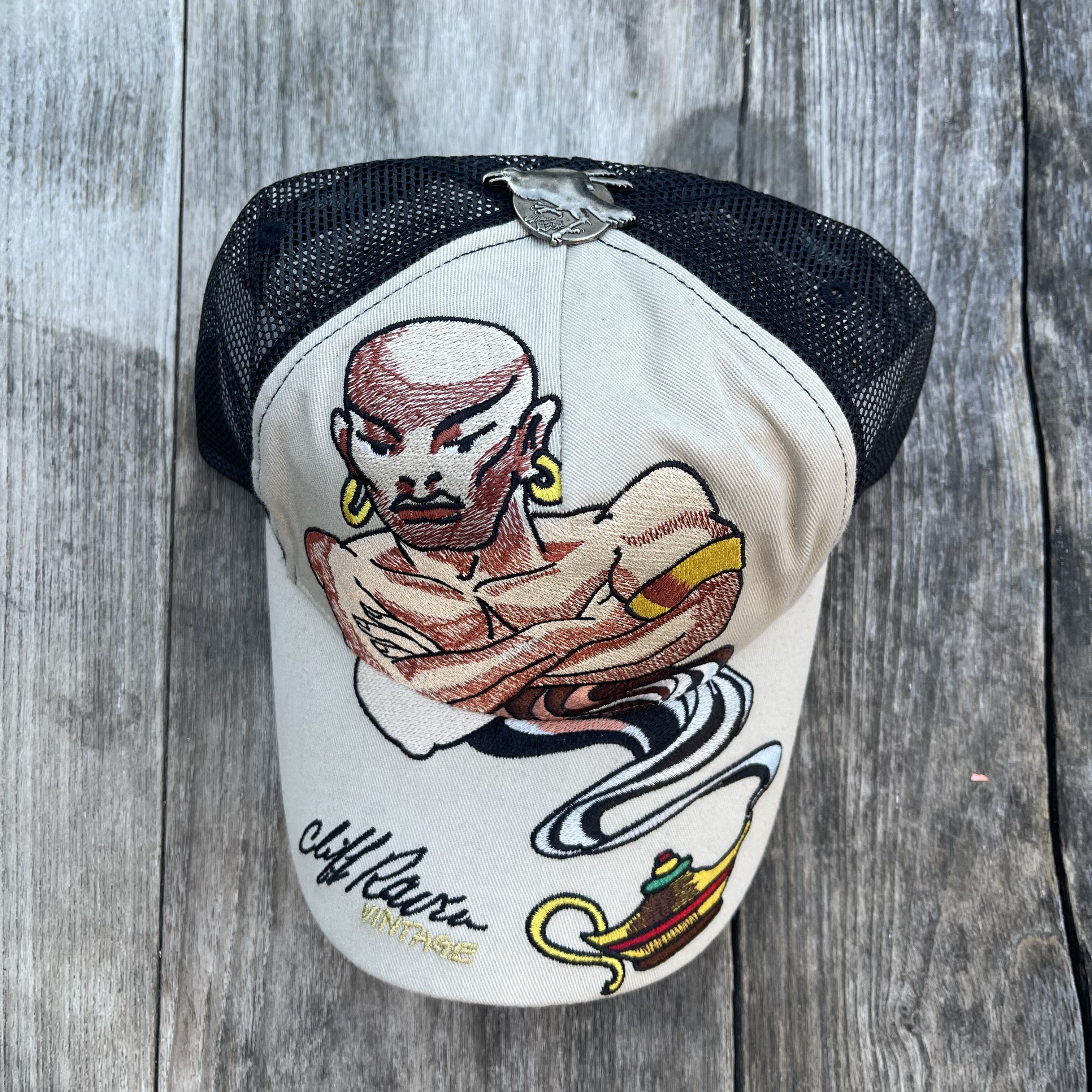 Harley Davidson Cliff Raven Vintage Genie Trucker Hat Size ONE SIZE - 1 Thumbnail