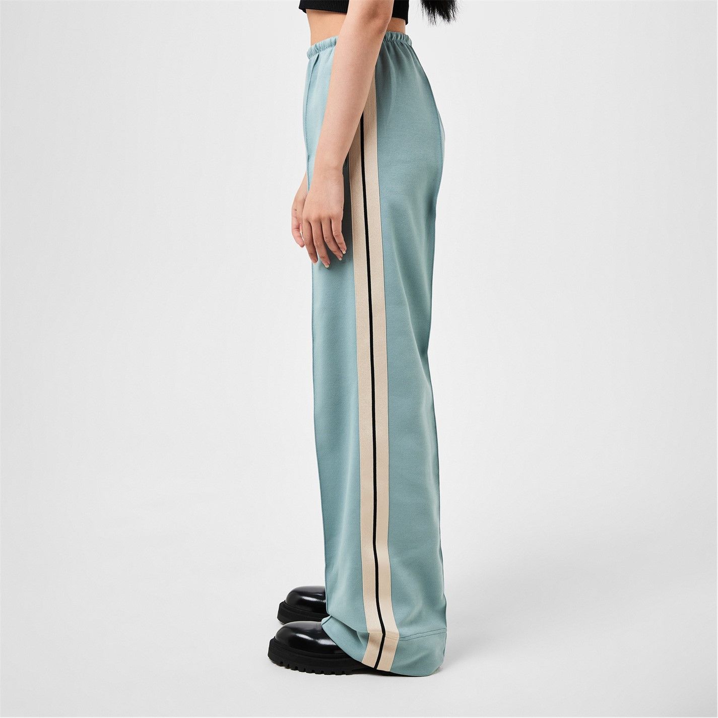 Palm Angels o1g2r1mq0325 Loose Fit Track Pant in Light Blue & White Size 29" - 4 Thumbnail