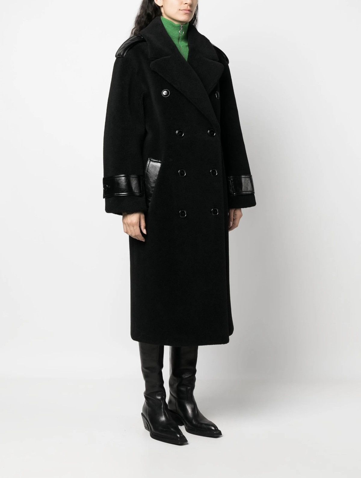 STAND STUDIO Faux-Fur Trench Coat / Size 40 (M/L) / Stand Studio Size M / US 6-8 / IT 42-44 - 3 Thumbnail