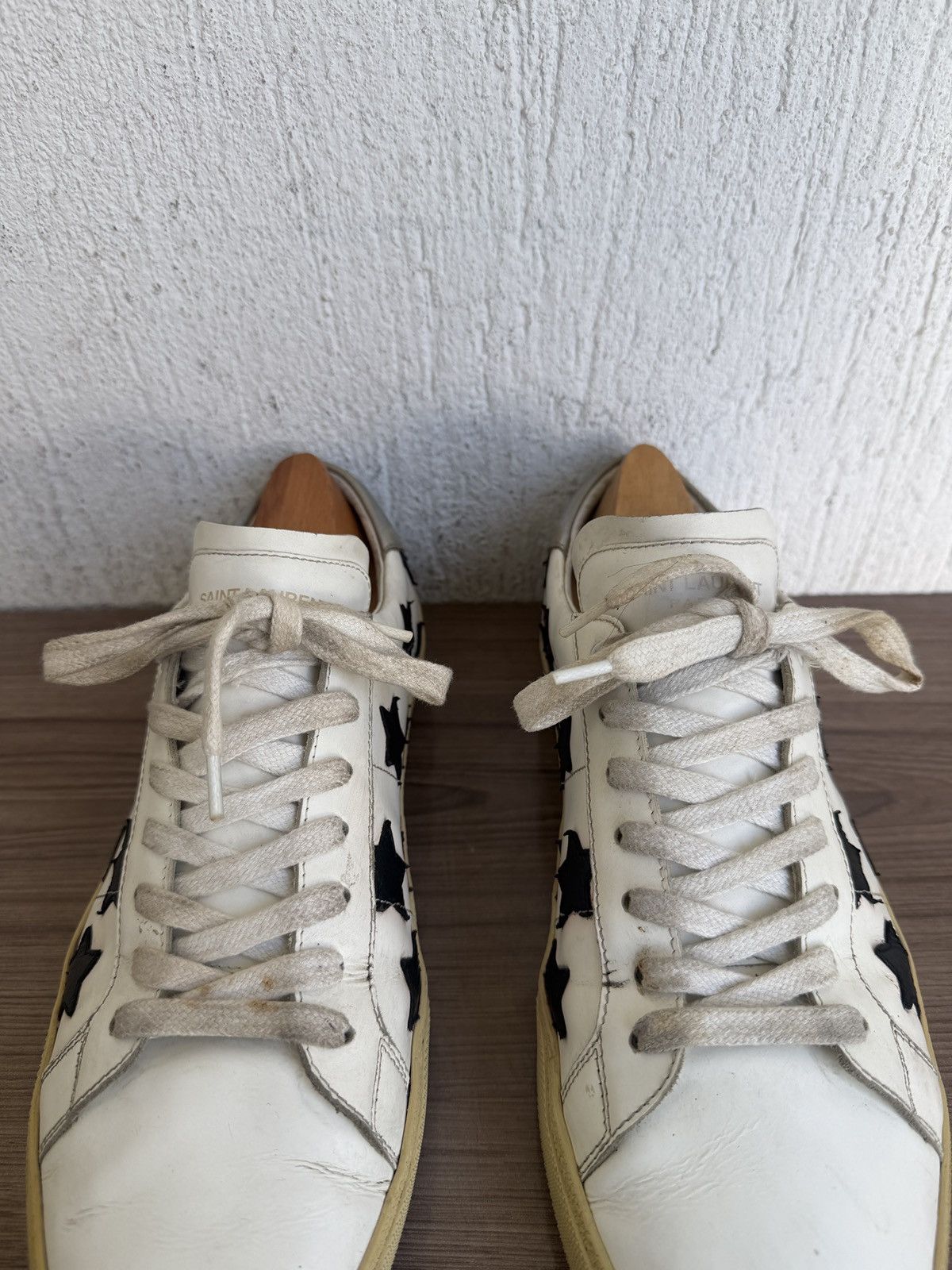 Saint Laurent Paris Ss15 court classic star trainers Size US 8.5 / EU 41-42 - 8 Thumbnail