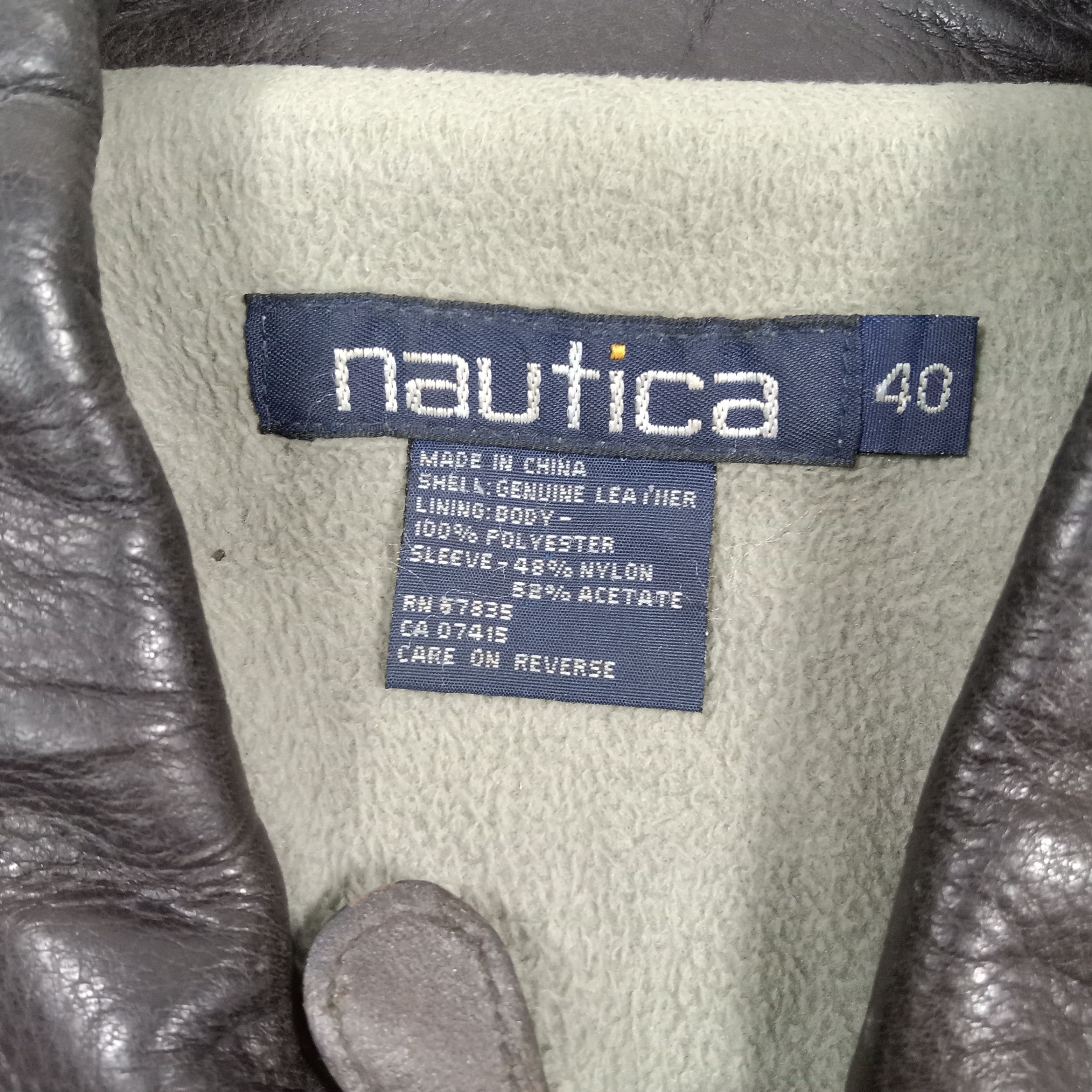 Nautica Nautica American Skeleton Punk Custom Leather jacket C290N28 Size US M / EU 48-50 / 2 - 6 Thumbnail