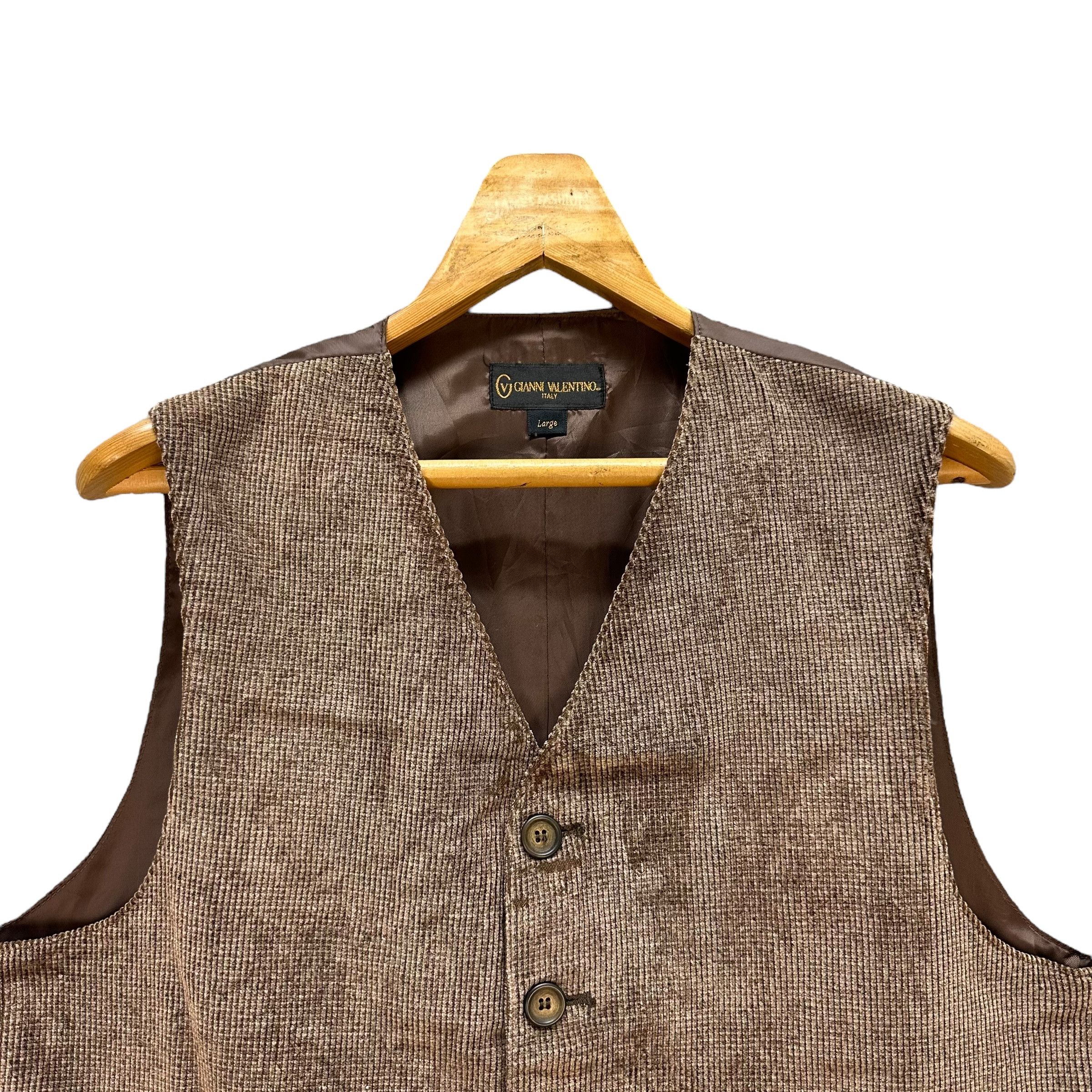 Gianni Valentino GIANNI VALENTINO Italy Brown Gentlemen Vest #A4-0075 Size US L / EU 52-54 / 3 - 2 Thumbnail