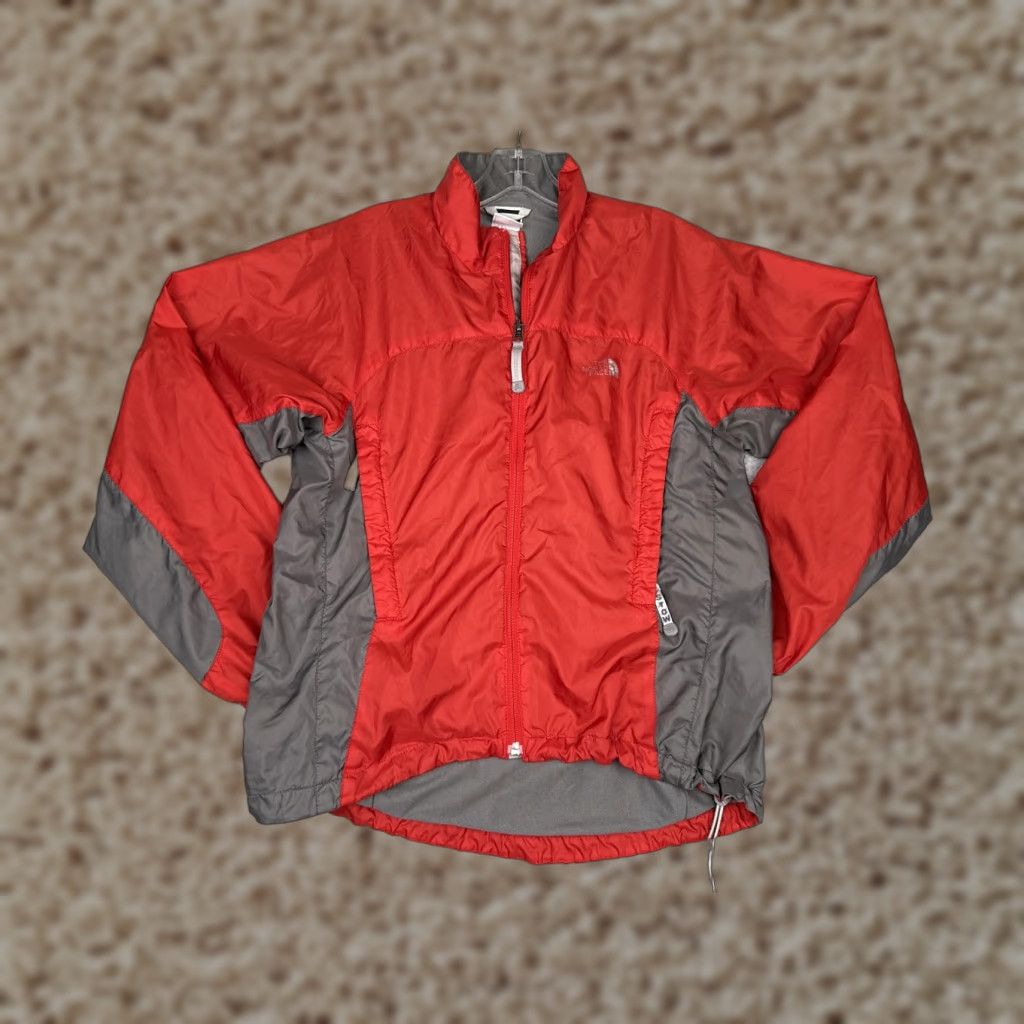 The North Face The North Face Jacket Women S Windbreaker Full Zip Lightweight Red Gray Stow Pocketed Logo Outdoor All Seasons Size S / US 4 / IT 40 - 1 Thumbnail
