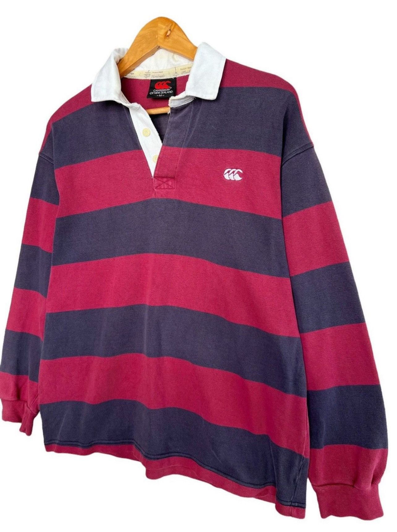 Canterbury of New Zealand Vintage 90s Centerbury Of New Zealand Rugby Polo Shirt Size US L / EU 52-54 / 3 - 3 Thumbnail