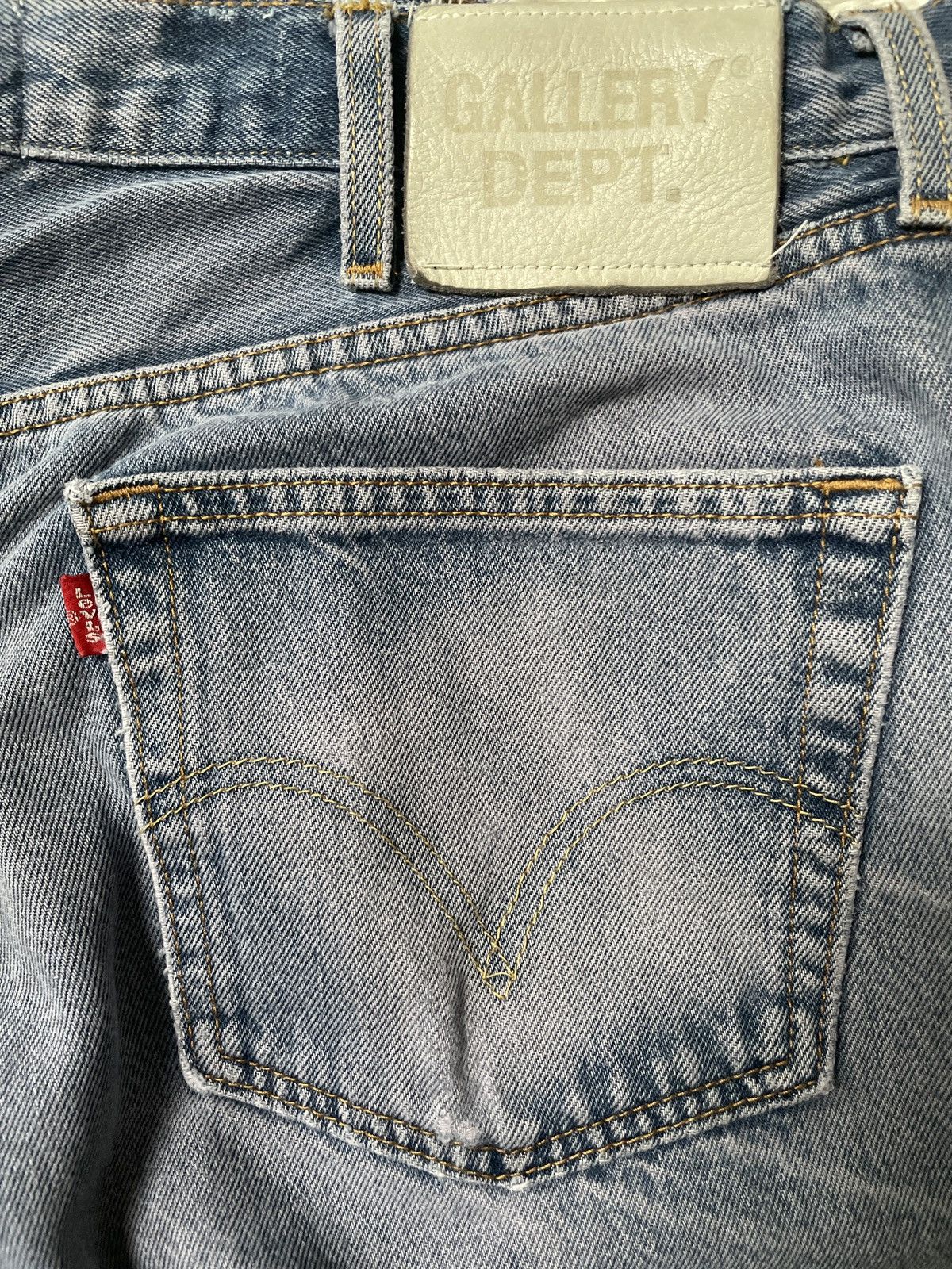 Gallery Dept. Gallery Dept. 1/1 Custom Distresse Violet G-Patch Denim Size US 33 - 5 Thumbnail