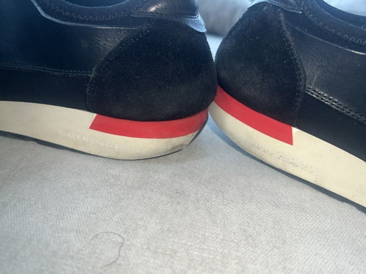 Balenciaga Balenciaga Race Runner Black Leather & Mesh Sneakers Size 8 Size US 8 / EU 41 - 20 Thumbnail
