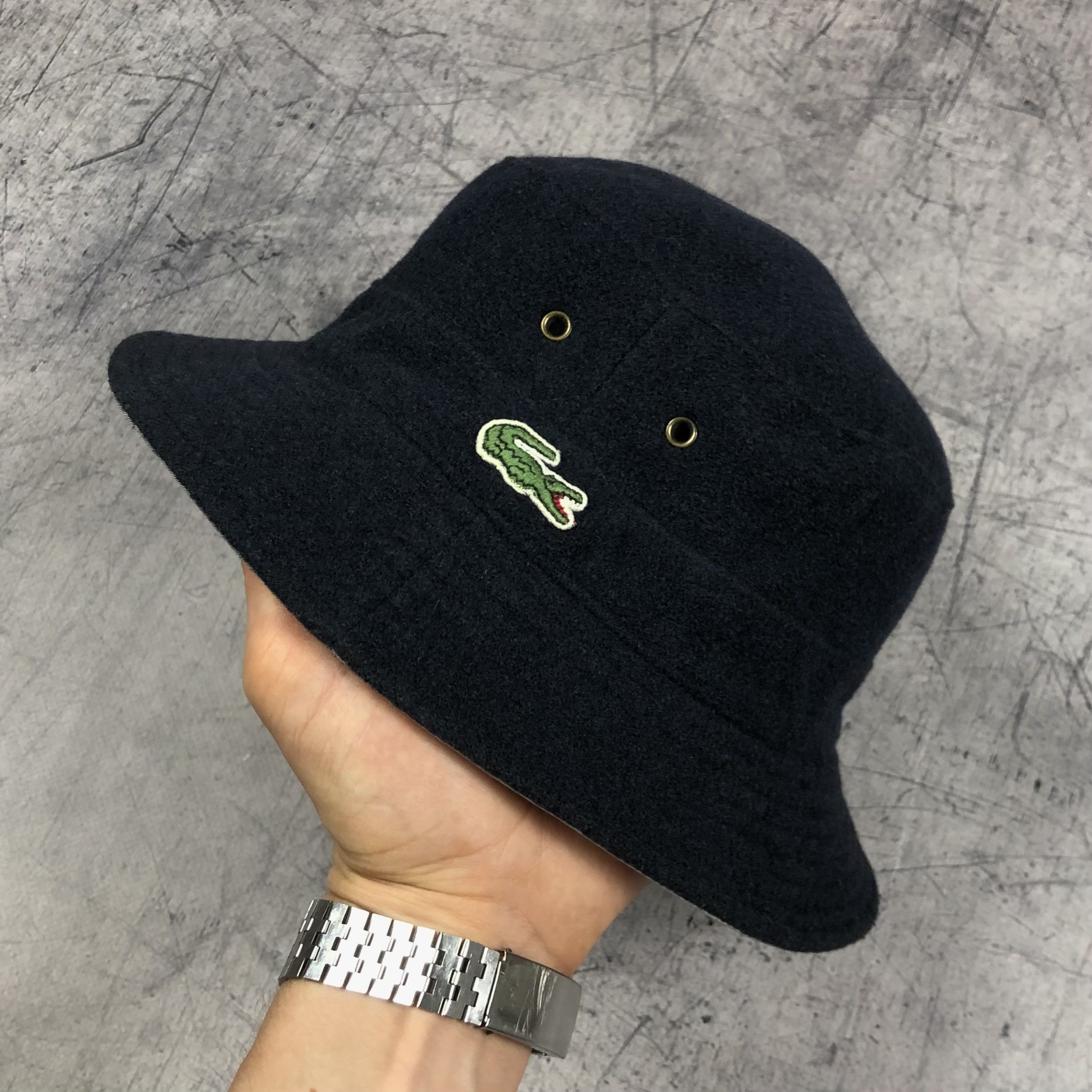 Lacoste Vintage Lacoste Bucket Hat Double-sided Size ONE SIZE - 5 Thumbnail