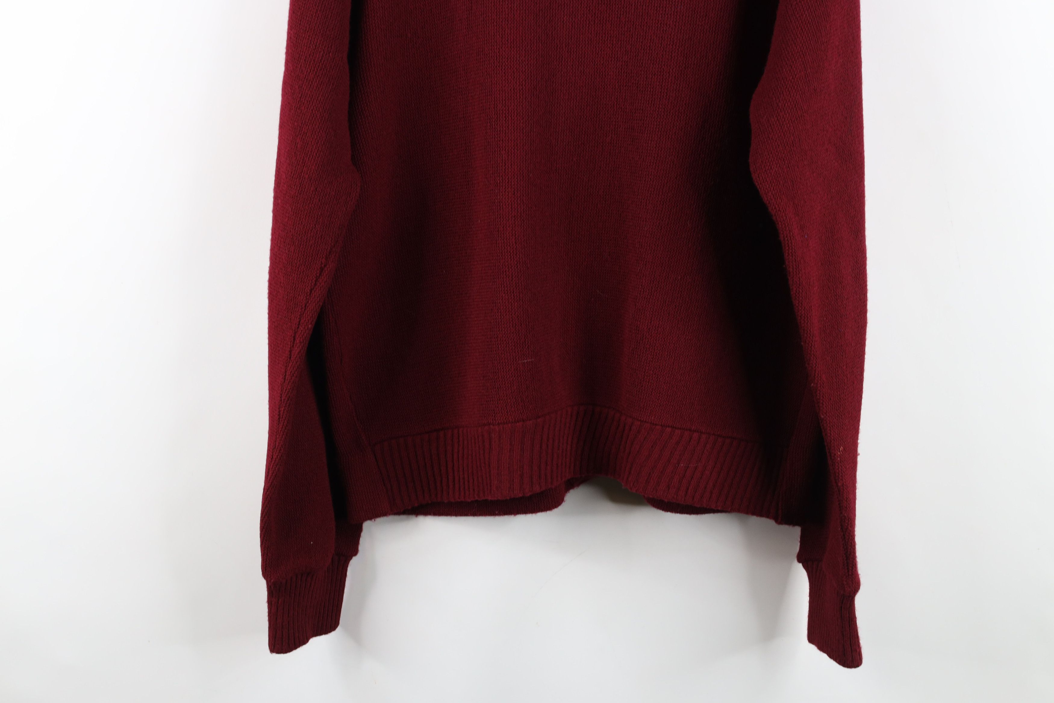 Vintage Vintage 60s Streetwear Knit Cardigan Sweater Burgundy USA Size US M / EU 48-50 / 2 - 13 Thumbnail