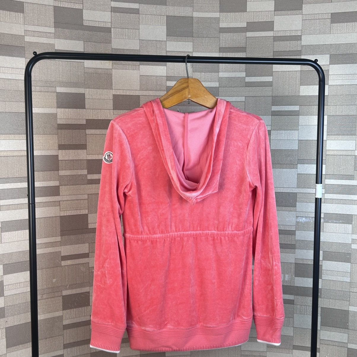 Moncler Moncler W v-neck pink hoodie Size S / US 4 / IT 40 - 5 Thumbnail