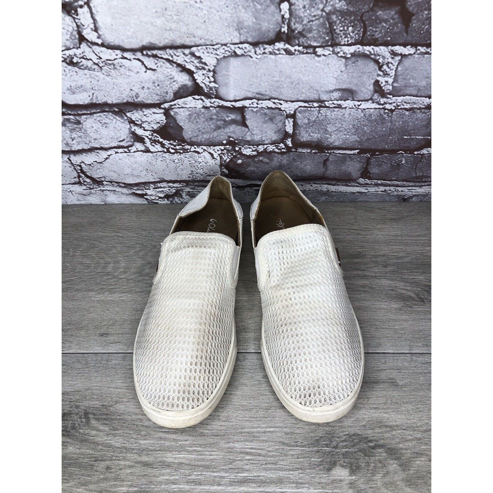 Olukai Olukai Shoes Pehuea Slip On Comfort White Textile Sneakers W Size US 7 / IT 37 - 11 Thumbnail