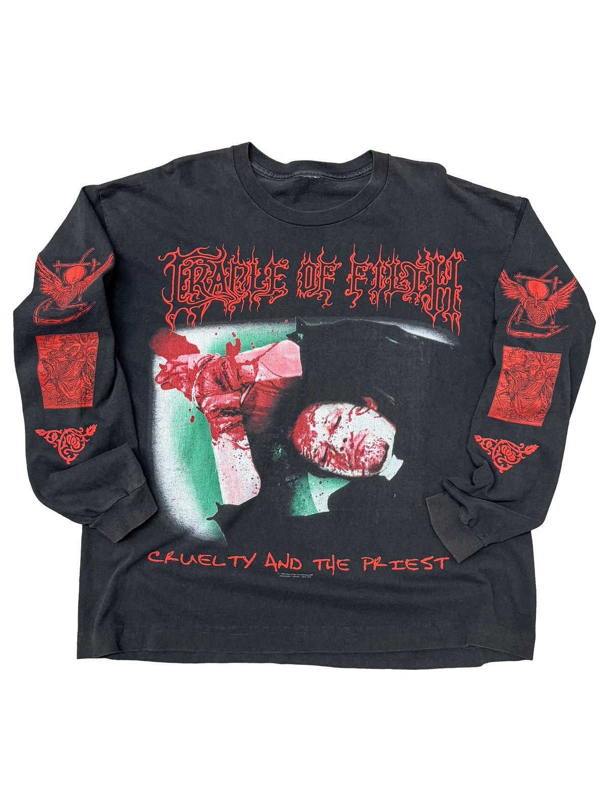Band Tees × Designer × Vintage 1999 Cradle Of Filth “Cruelty And The Priest” Long Sleeve Size US L / EU 52-54 / 3 - 2 Thumbnail