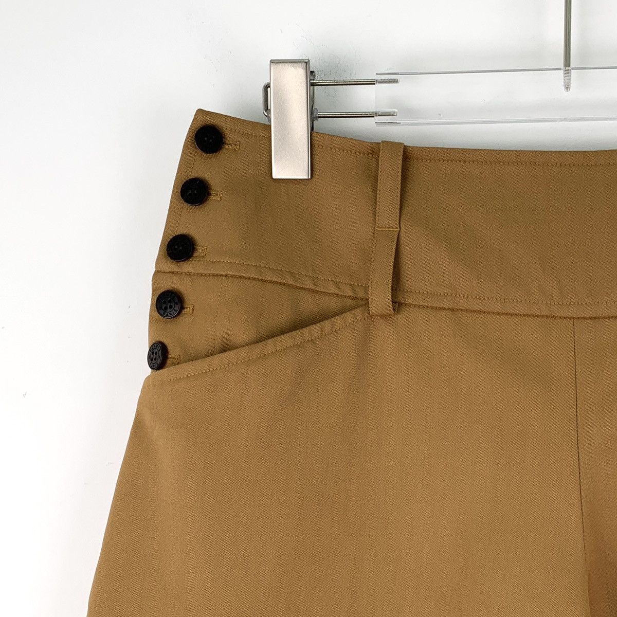 Hermes Hermes Brown High-waist Wool Shorts K26WX Size 26" / US 2 / IT 38 - 3 Thumbnail