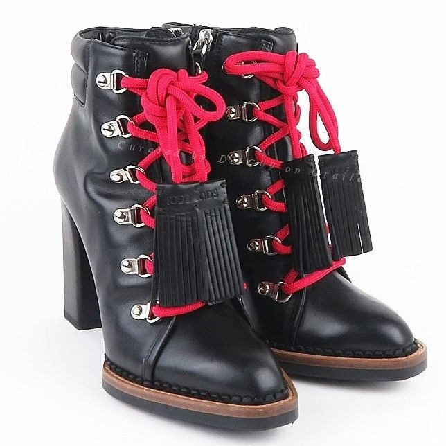 Tod's Tod's Women's Red Lace High Heels Size US 5 / IT 35 - 1 Thumbnail