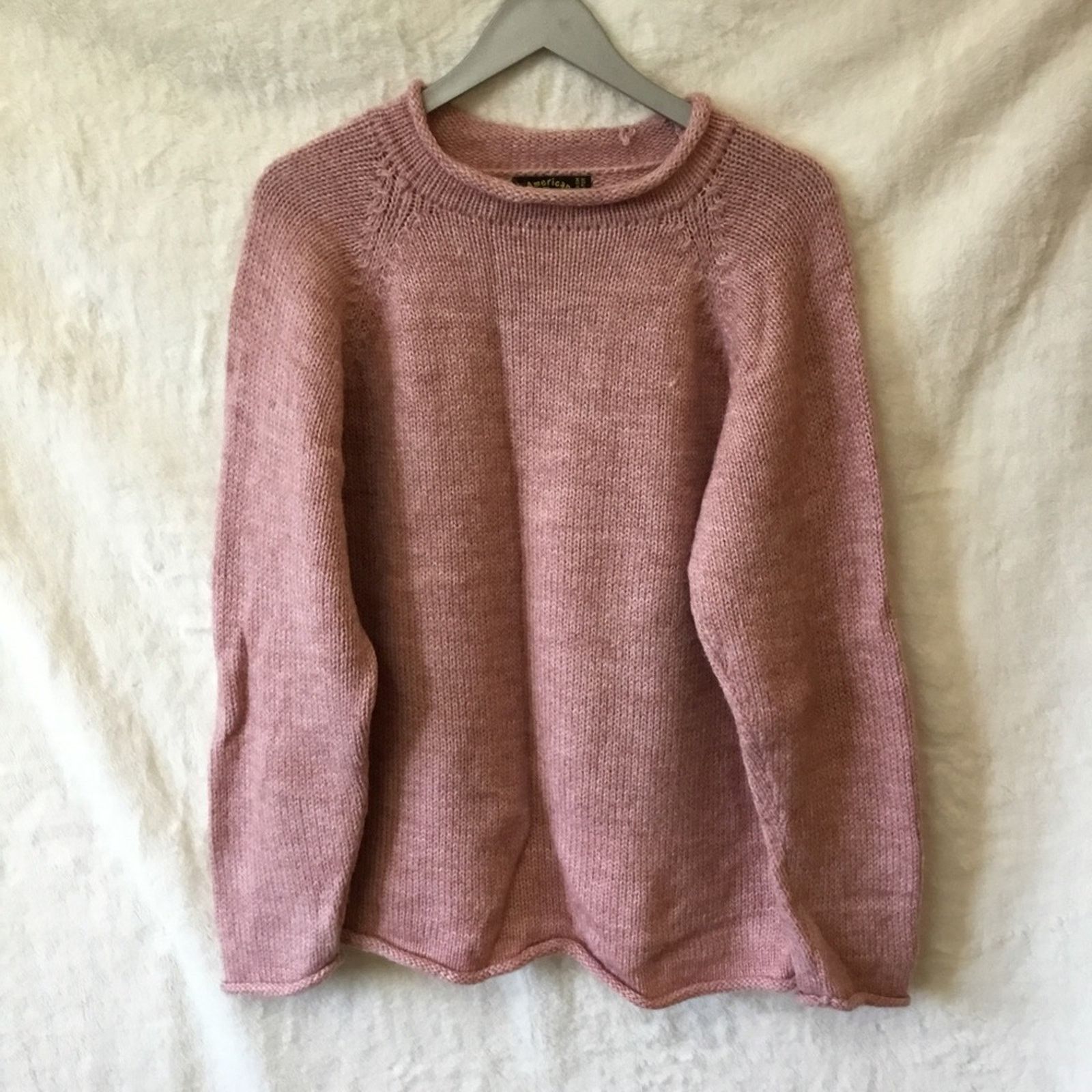 Other American South Side Pink Alpaca Wool Sweater Size M / US 6-8 / IT 42-44 - 2 Thumbnail