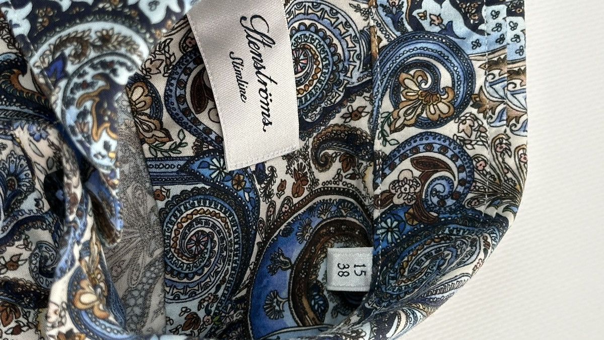 Strenstroms Stenstroms Paisley Dress Button Up Shir Size 38S - 8 Thumbnail