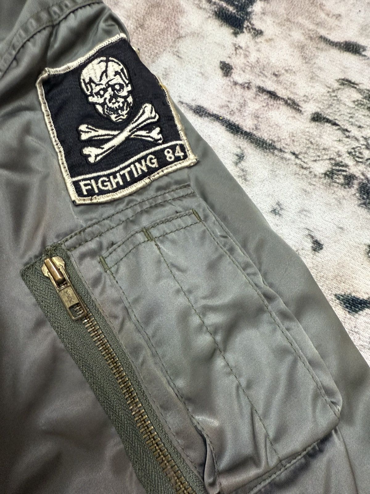 Vintage Vintage U.S.Navy Fighting 84 Bomber Jacket Size US M / EU 48-50 / 2 - 10 Thumbnail