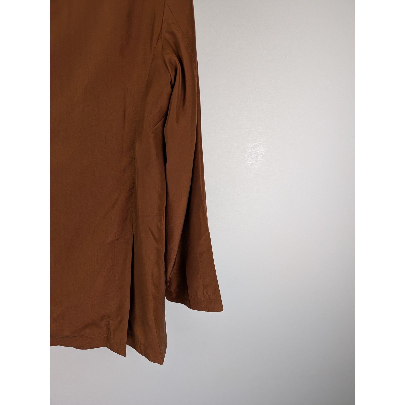 Gant o1rshd1 CC20 Relaxed Silk Suit Blazer Jacket in Cognac Brown Size US S / EU 44-46 / 1 - 13 Thumbnail