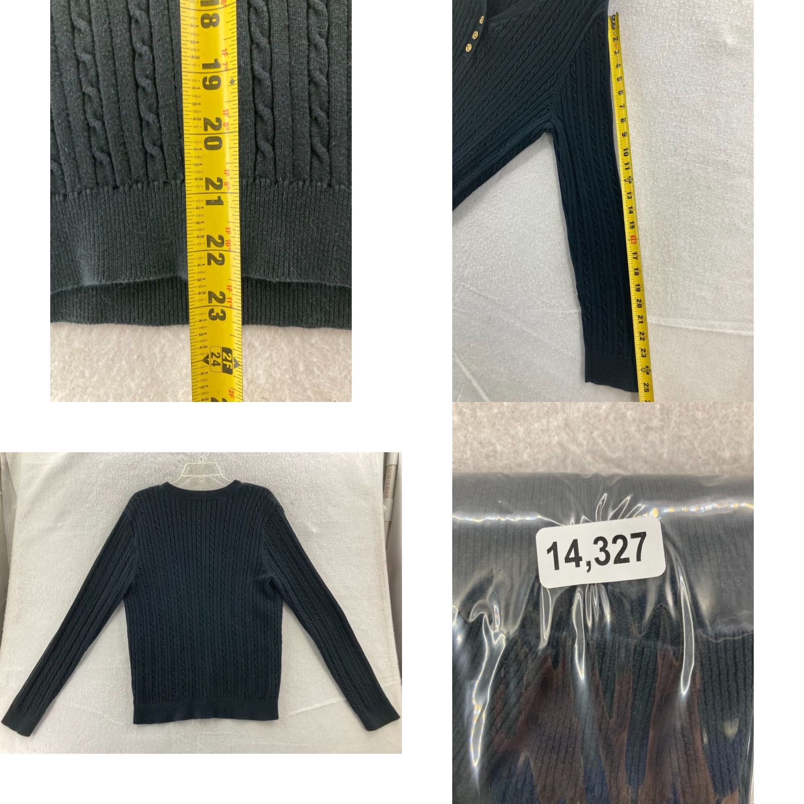 Chaps Chaps Classics Cable Knit Pullover Sweater Womens XL Navy Blue Size XL / US 12-14 / IT 48-50 - 8 Thumbnail