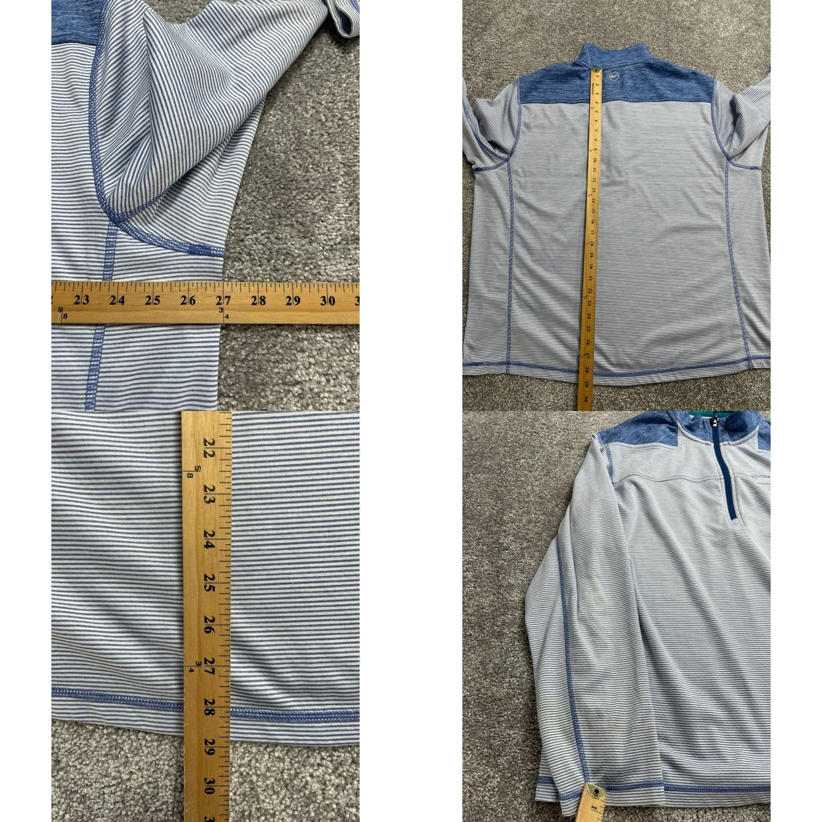 Vineyard Vines Vineyard Vines Jacket Mens 2XL White Striped Shep Shoulder Sankaty Performance Shirt Size US XXL / EU 58 / 5 - 8 Thumbnail