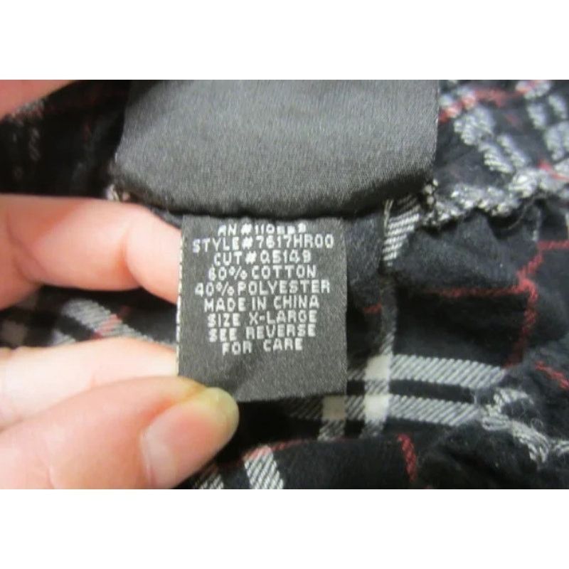 Vintage Y2K Grunge Plaid Mini Skirt Black Red White Checkered XL Size 36" / US 14 / IT 50 - 4 Thumbnail